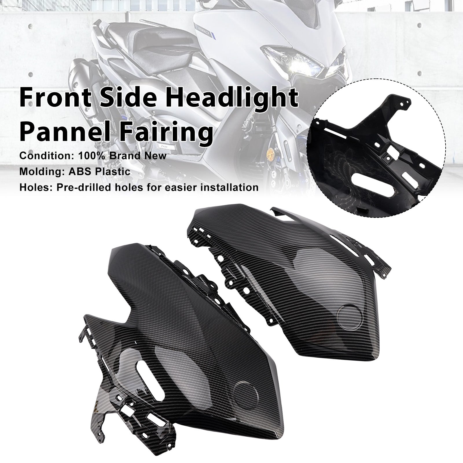 2025-2026 Yamaha T-MAX 560 TMAX560 Front Side Headlight Pannel Fairing