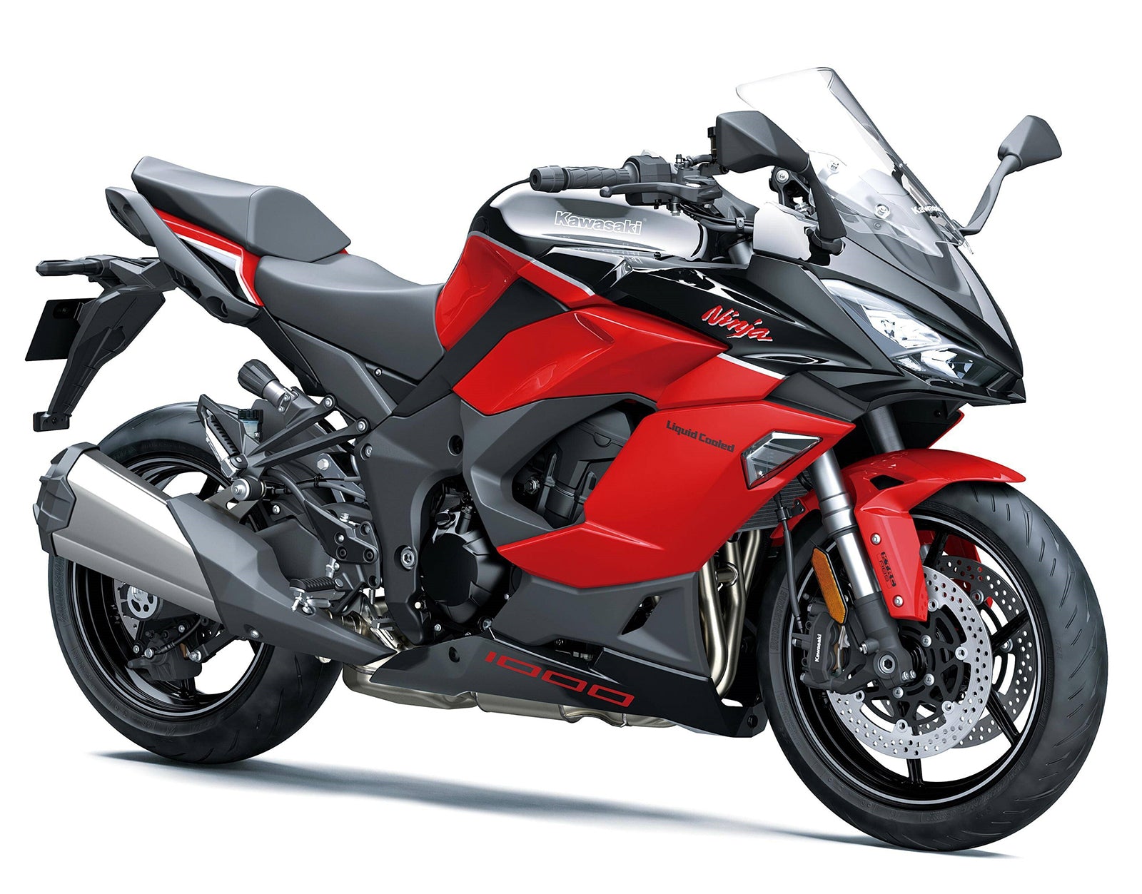 Amotopart 2020-2025 Kawasaki Z1000SX Ninja 1000SX/1100SX Black Red Fairing Kit