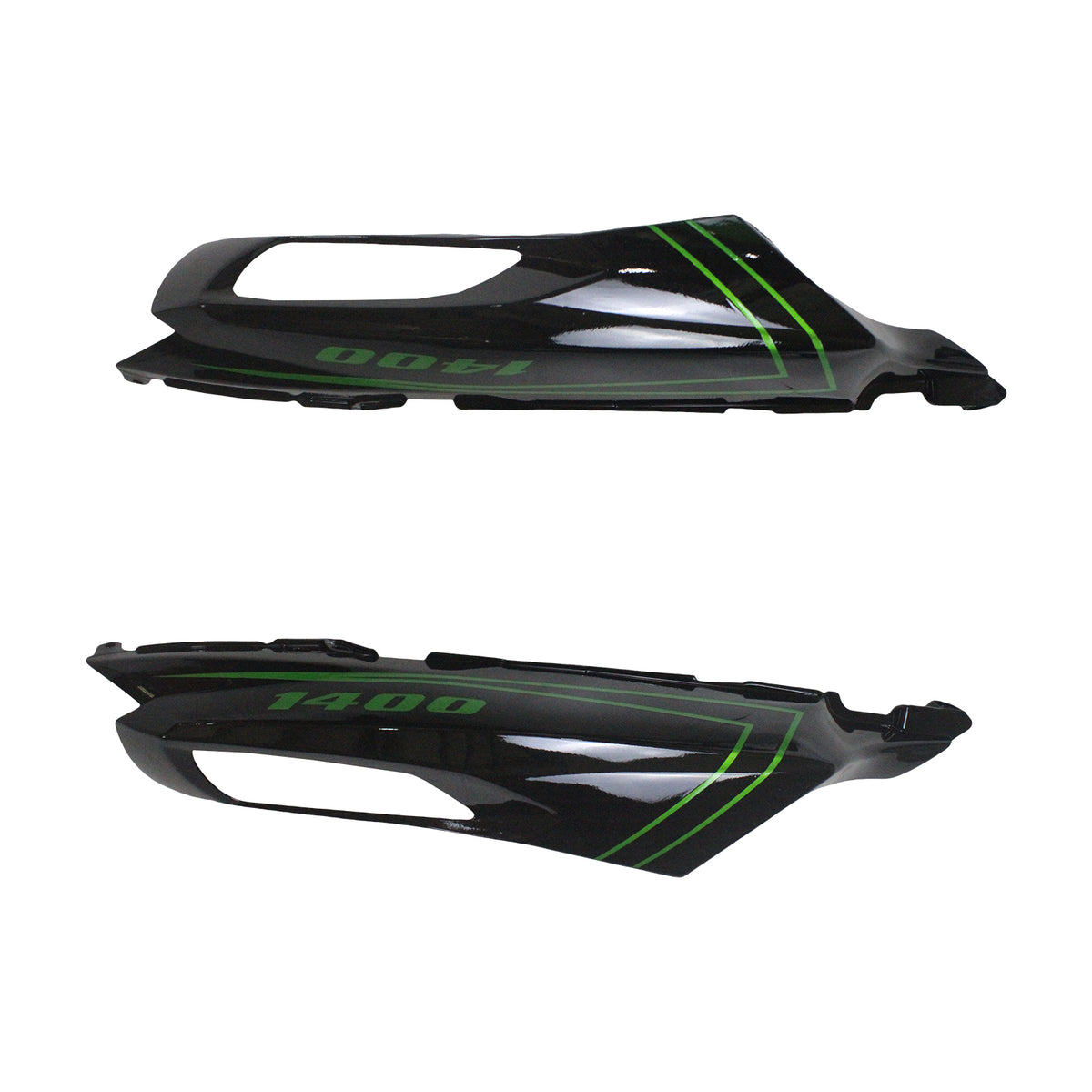 Amotopart 2006-2011 Kawasaki ZX-14R Black Gray Green White Fairing Kit