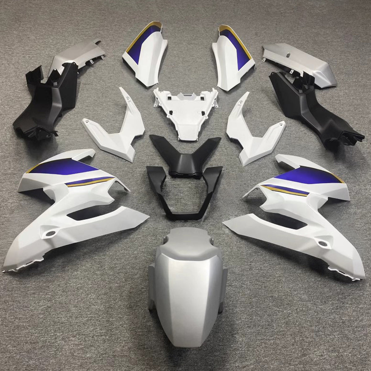 Amotopart 2022–2025 Honda ADV160 Schwarz Grau Weiß Blau Verkleidungsset
