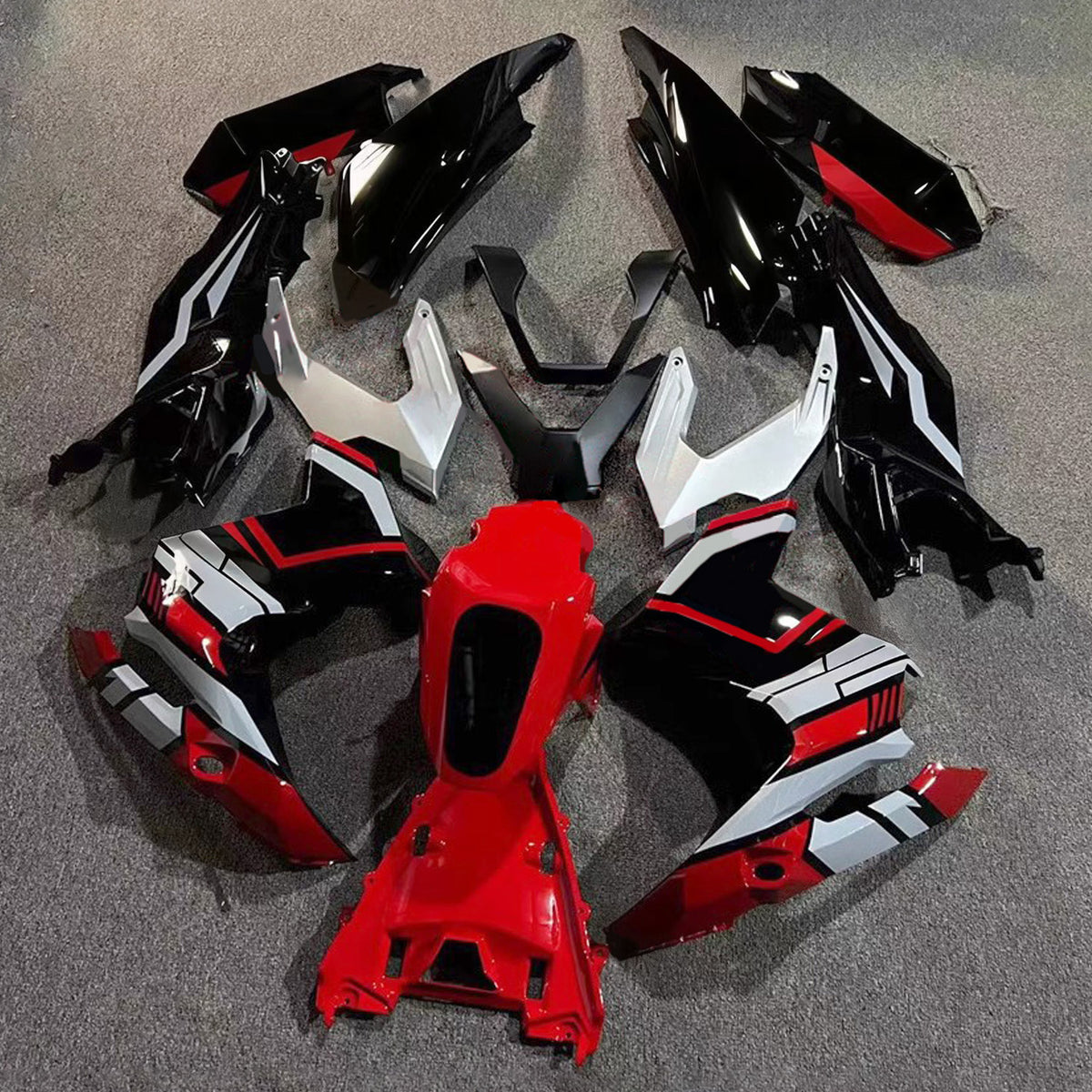 Kit carena Amotopart 2022-2025 Honda ADV160 grigio nero rosso