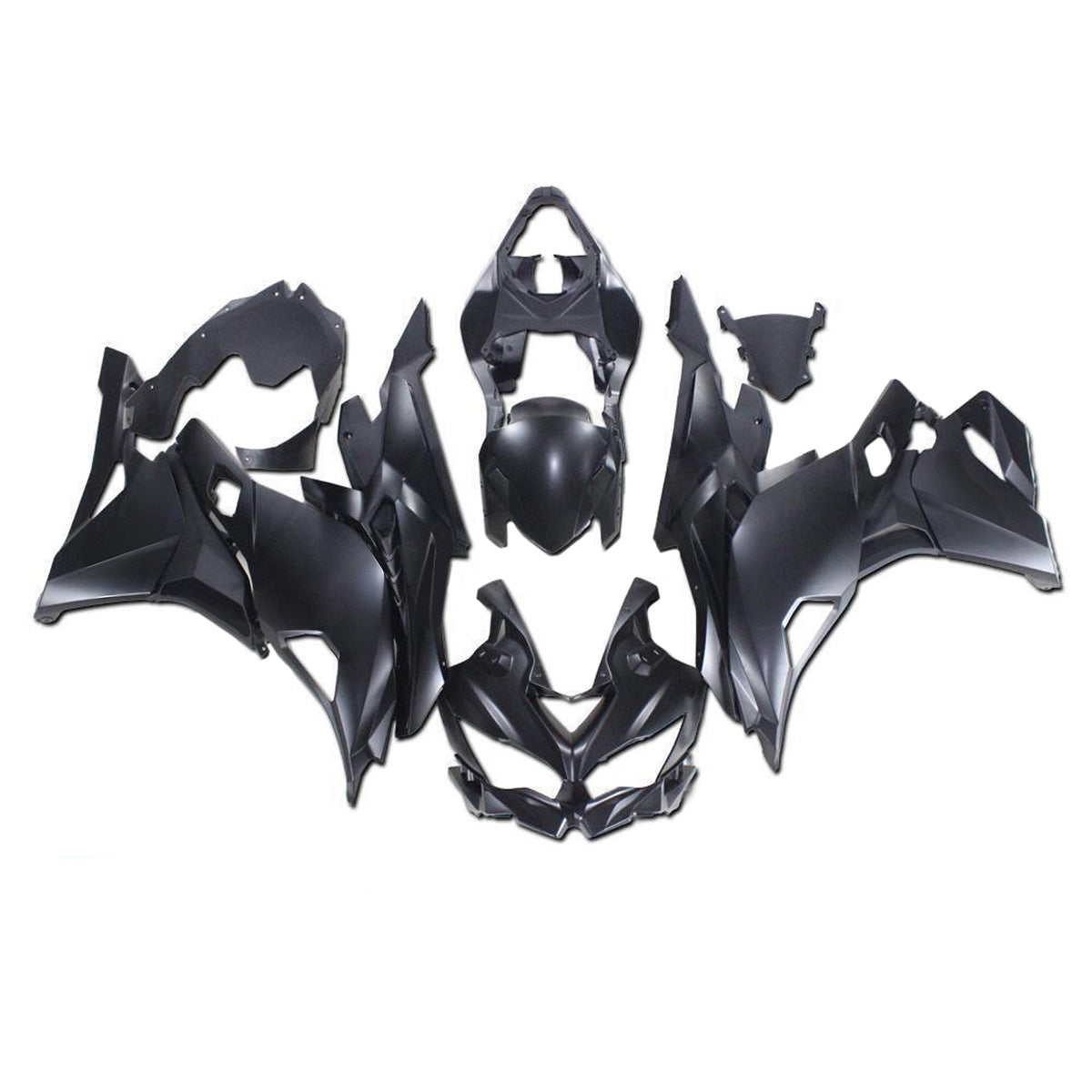 Amotopart 2019-2026 Kawasaki Ninja ZX-25R ZX-4R ZX-4RR Black White Gray Fairing Kit