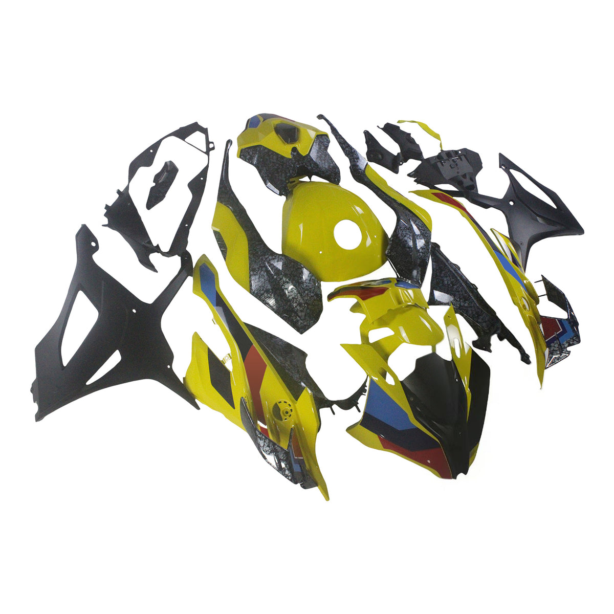 Amotopart 2023-2024 BMW S1000RR Carbon Fiber Pattern Fairing Kit