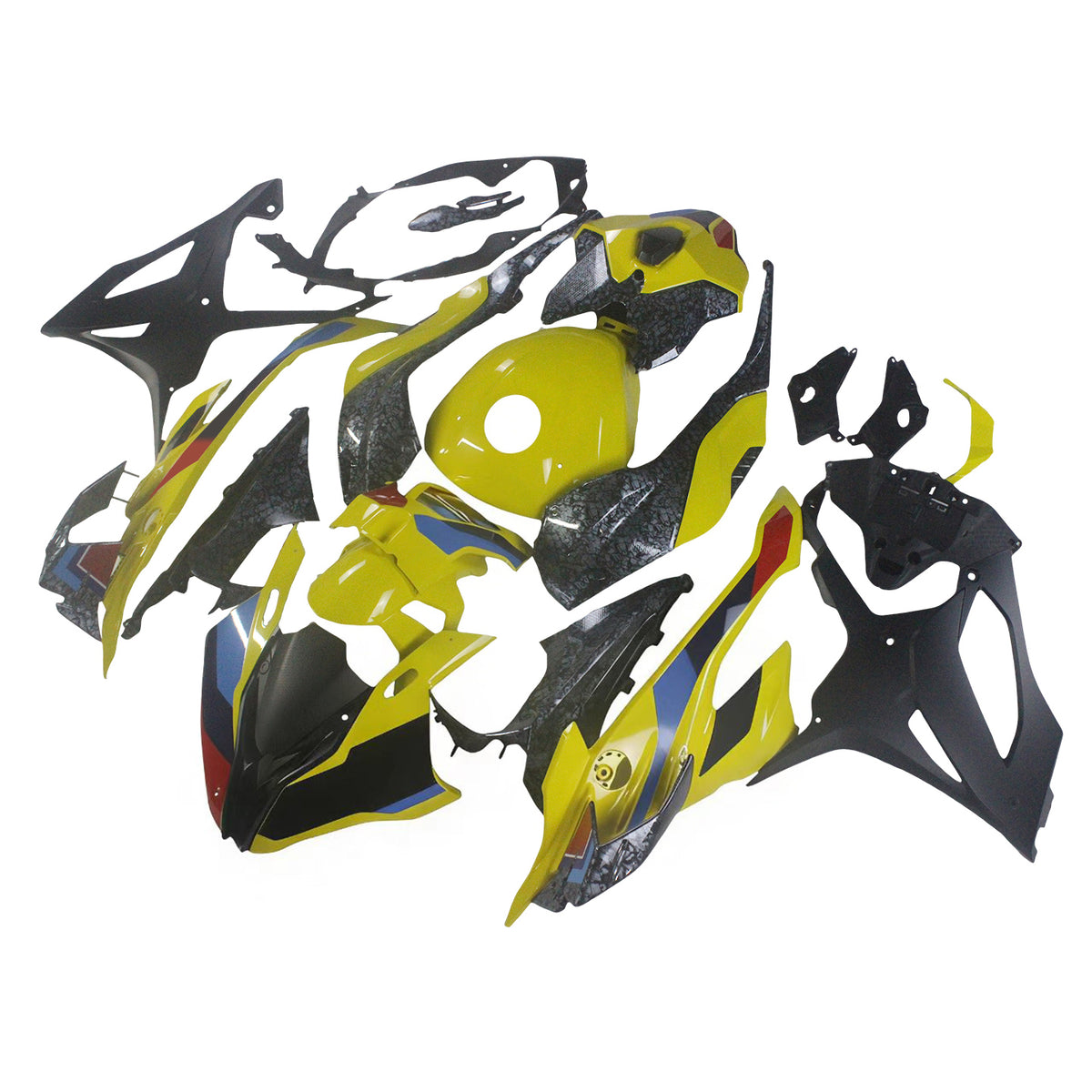 Amotopart 2023-2024 BMW S1000RR Carbon Fiber Pattern Fairing Kit