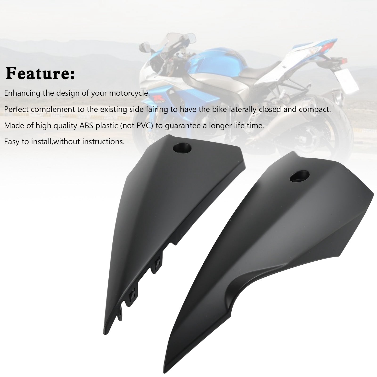 Panneaux de pan de ventre supérieur cavening de côté inférieur pour Suzuki GSX-S 1000 2015-2020