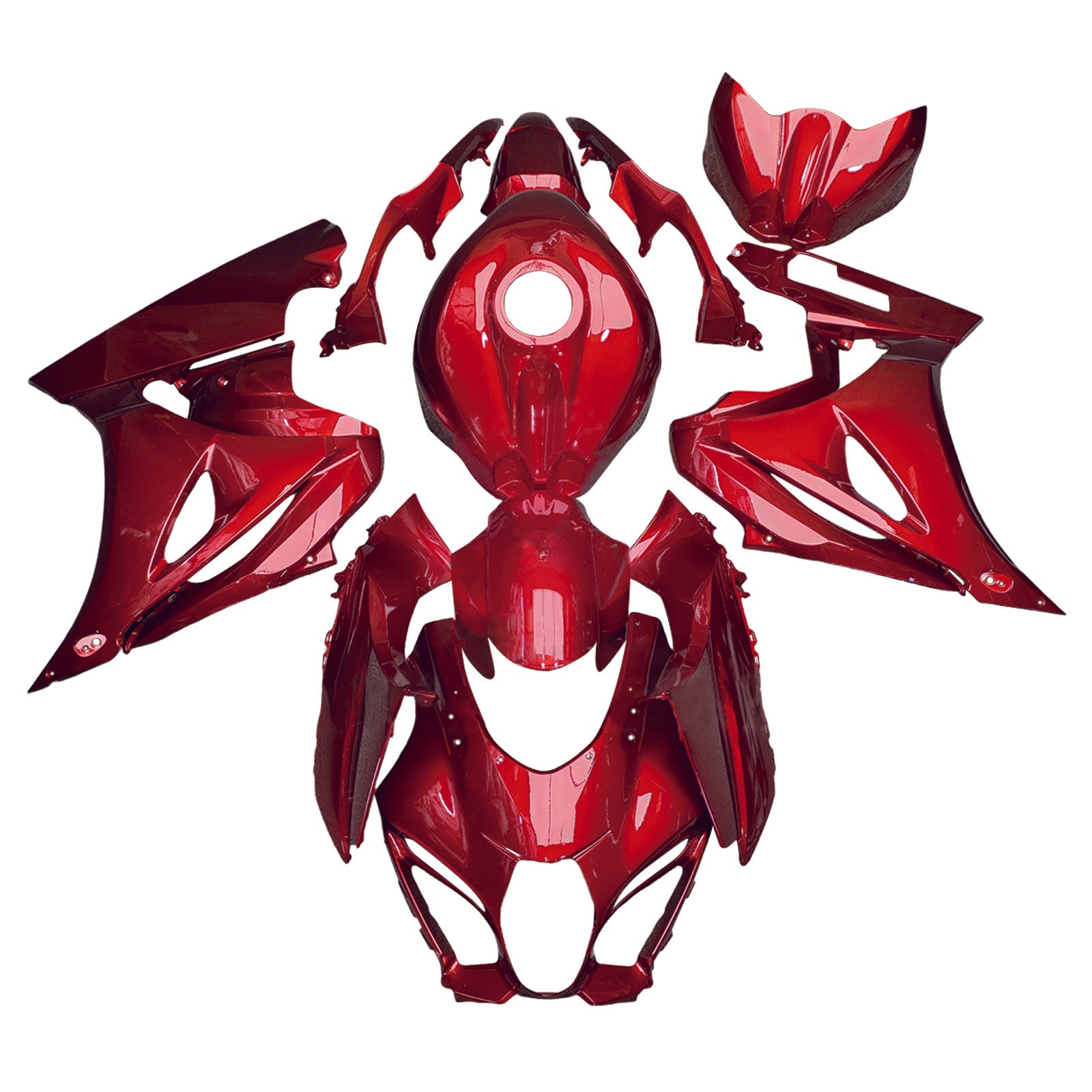 Amotopart 2017-2025 Suzuki GSXR1000 Red Fairing Kit