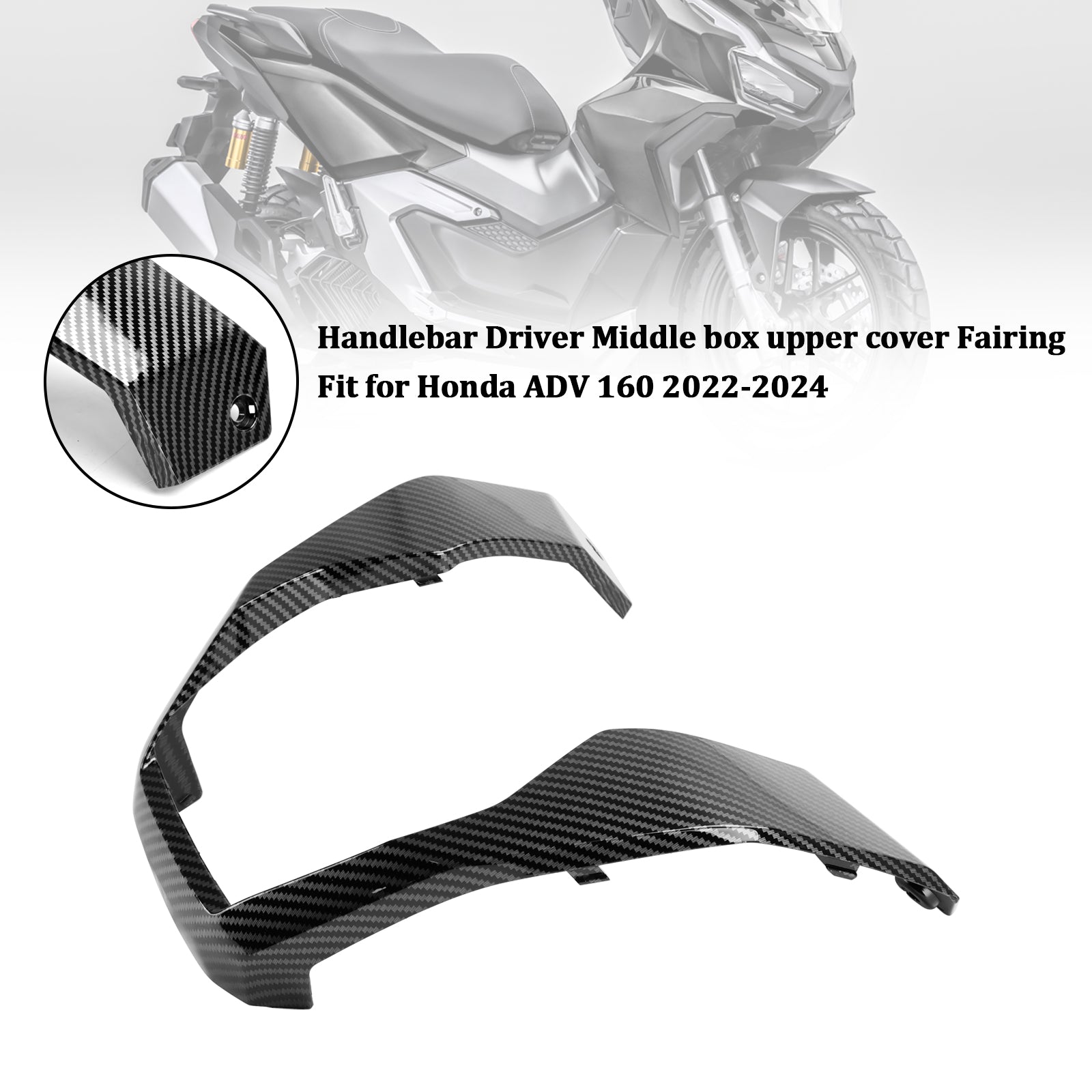 23-24 Honda Adv 160 Lenker Fahrer Mittelkasten Untere Abdeckung Verkleidung