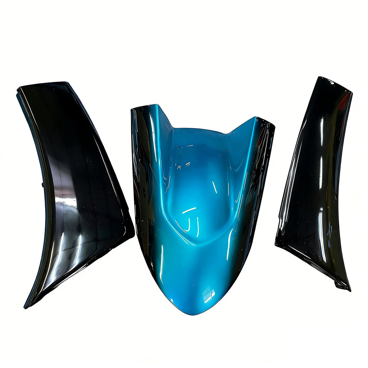 Amotopart 2015-2016 Yamaha TMAX530 Blue Black Fairing Kit