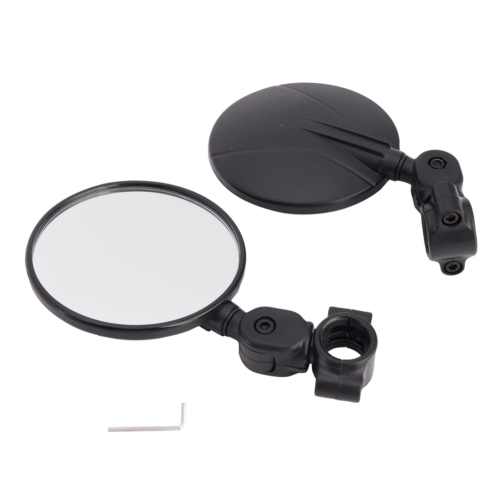 Coppia specchietti motocross enduro 22-24 mm SET Specchietto manubrio nero