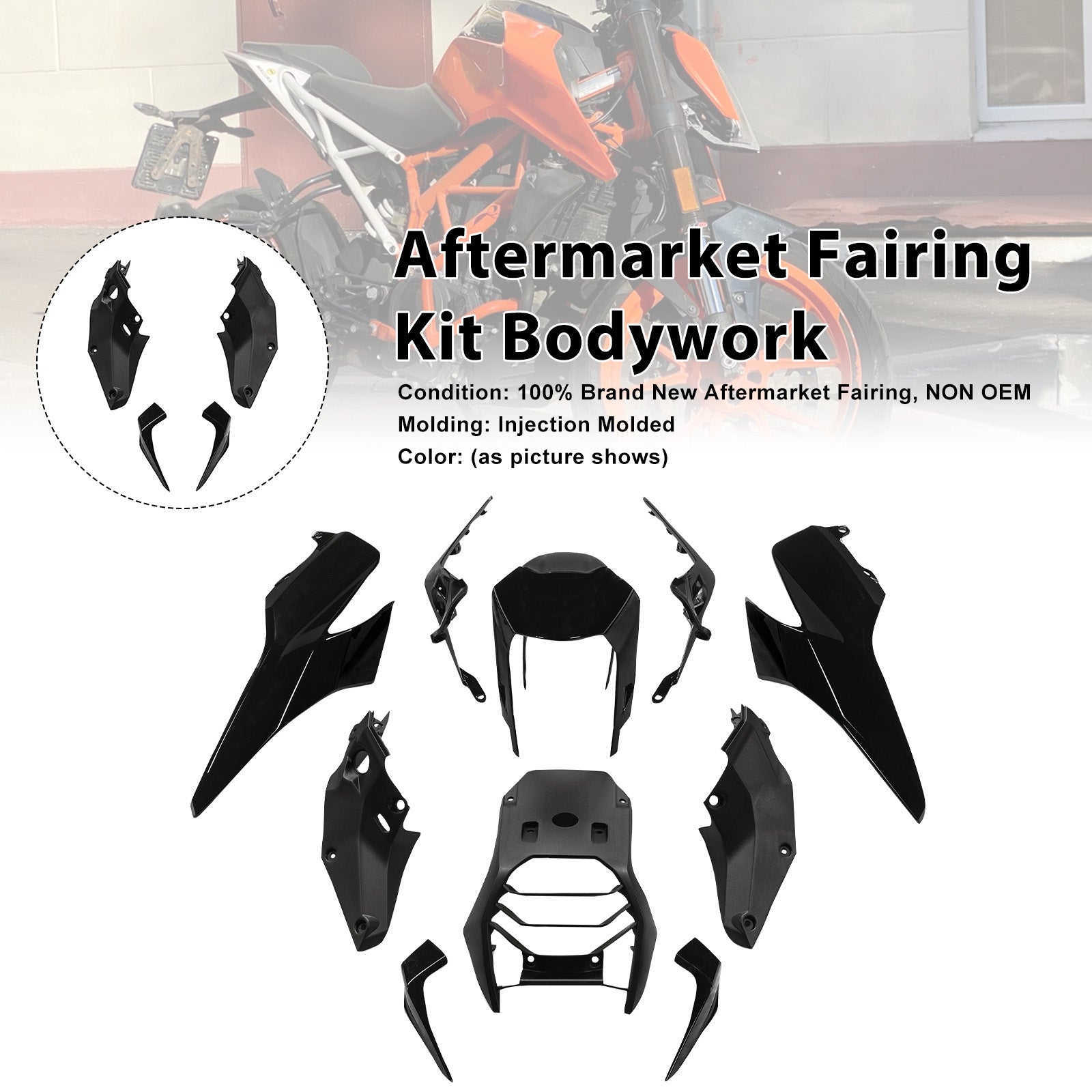 Amotopart 2017-2023 Duke 390 Fairing Kit