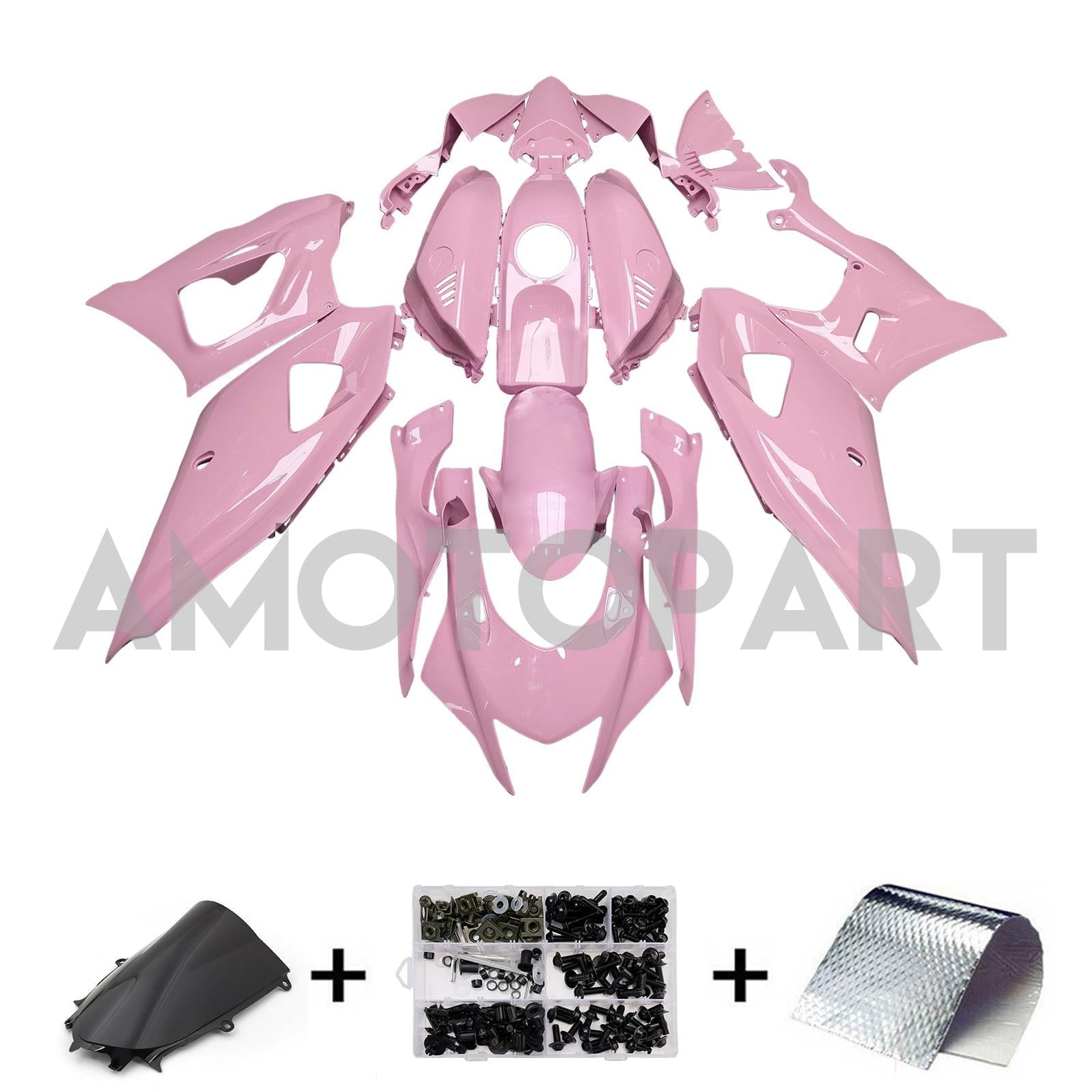 Amotopart 2021-2025 Yamaha YZF-R7 Pink Fairing Kit