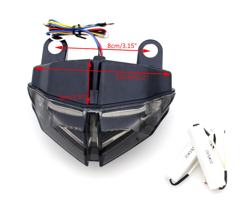 Ducati 848 08-12 1098R/1098S 07-12 S Sinais de curva para a luz traseira LED integrada