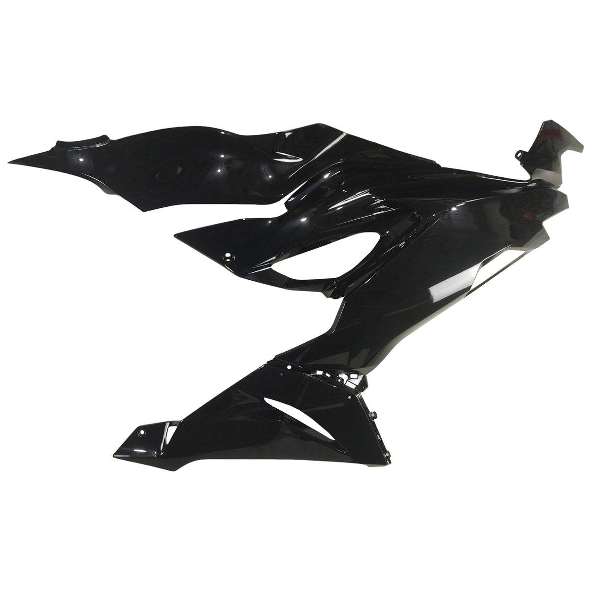 Amotopart 2019-2023 Kawasaki ZX-6R Black White Fairing Kit