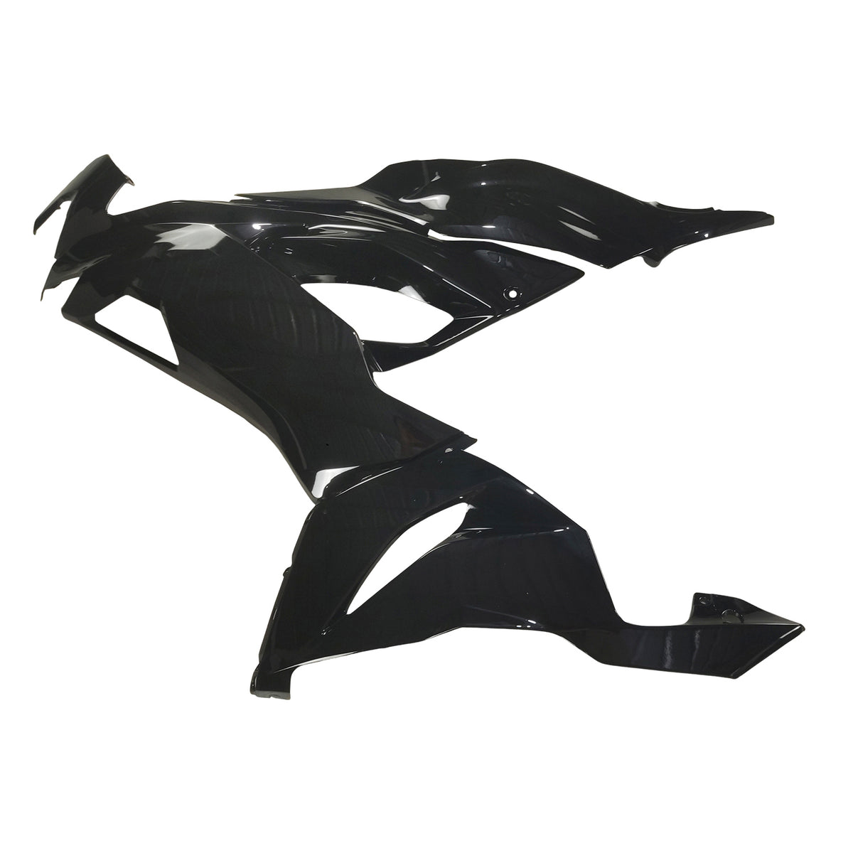 Amotopart 2019-2023 Kawasaki ZX-6R Black White Fairing Kit