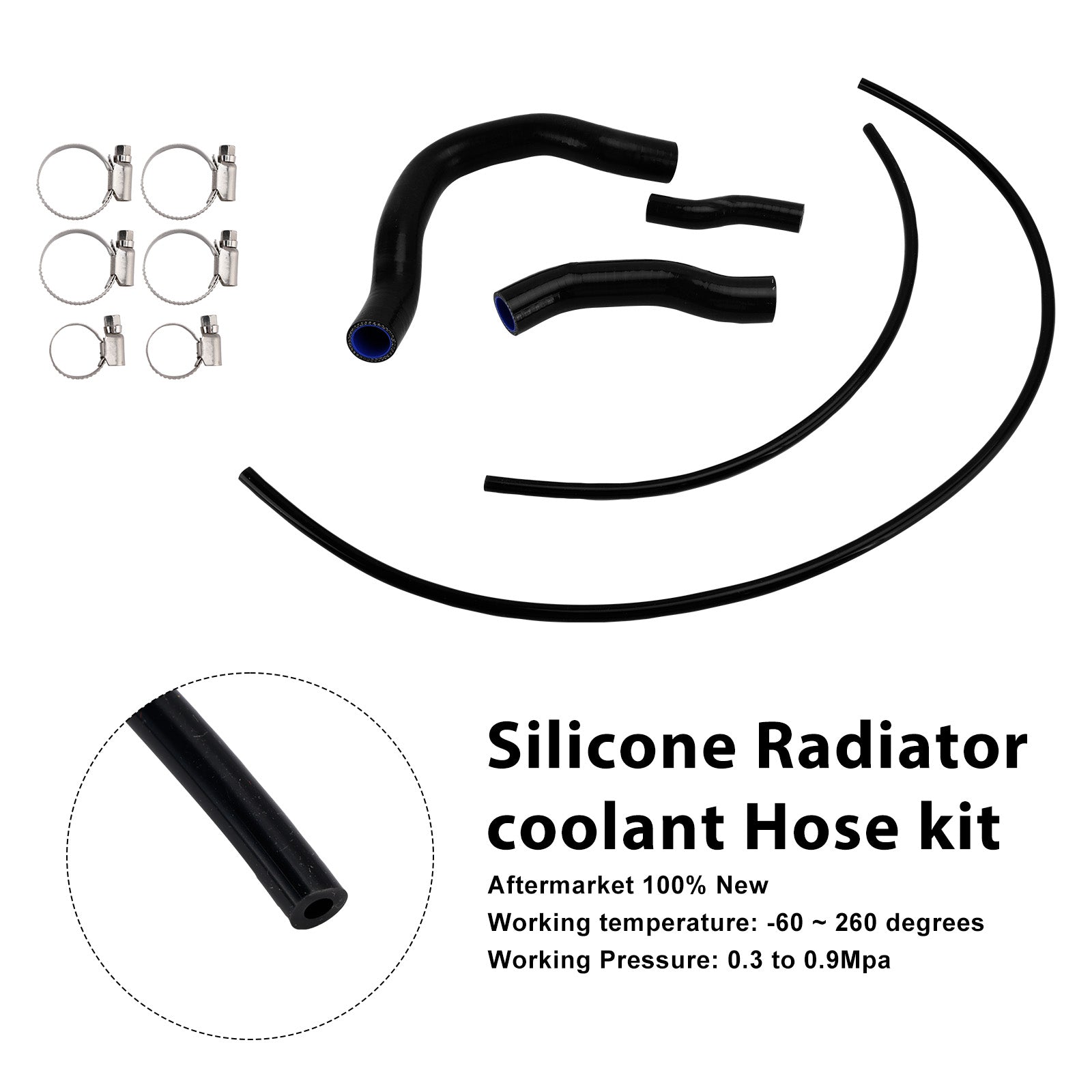 23-25 Honda CB750 Hornet XL750 Transalp Silicone Radiator coolant Hose