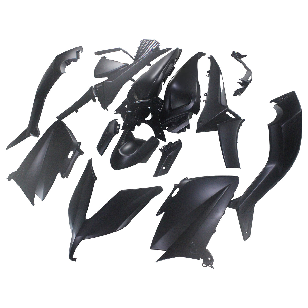Amotopart 2015-2016 Yamaha TMAX530 Gray Black Fairing Kit