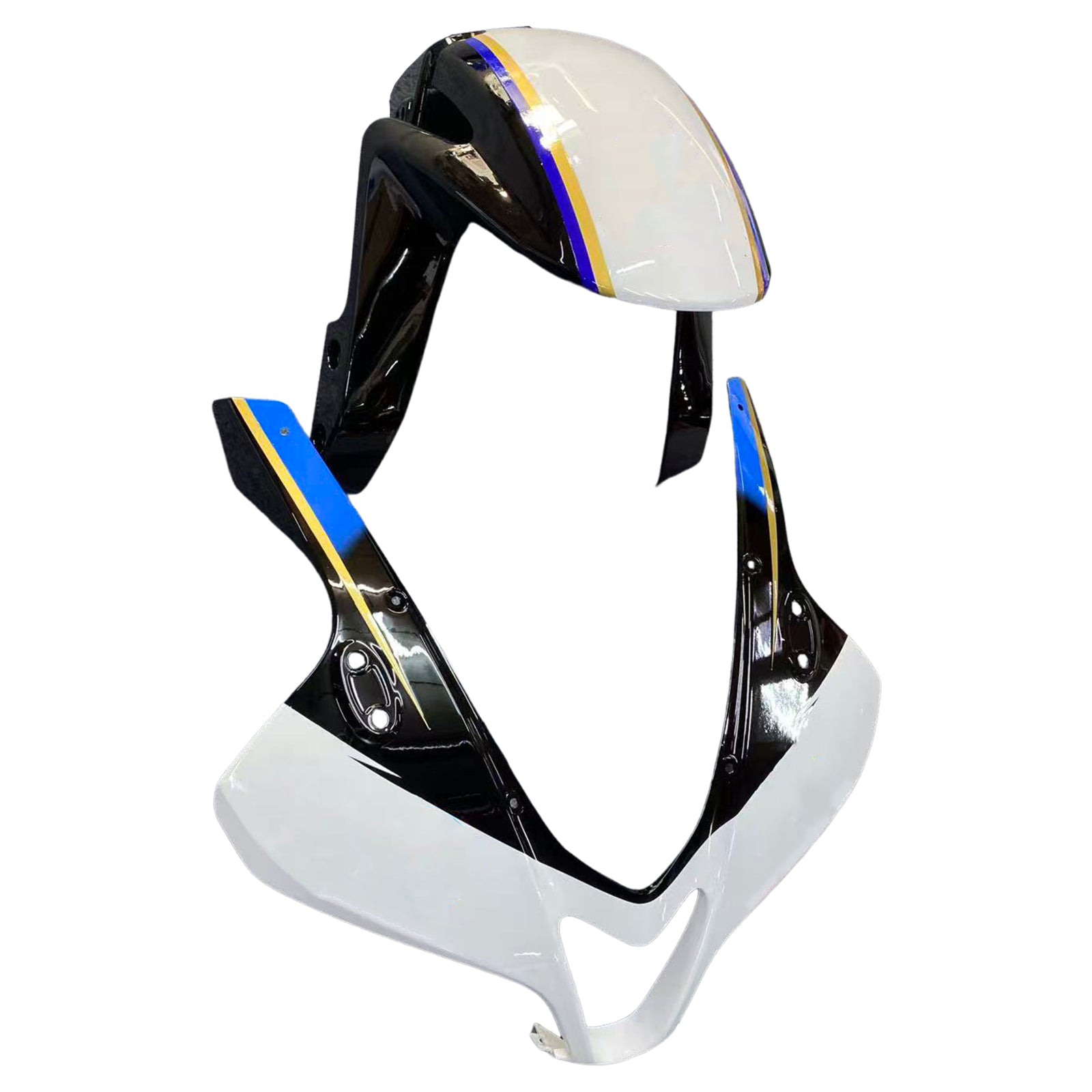 Amotopart 2007–2008 Honda CBR600RR Weiß Schwarz Blau Verkleidungsset