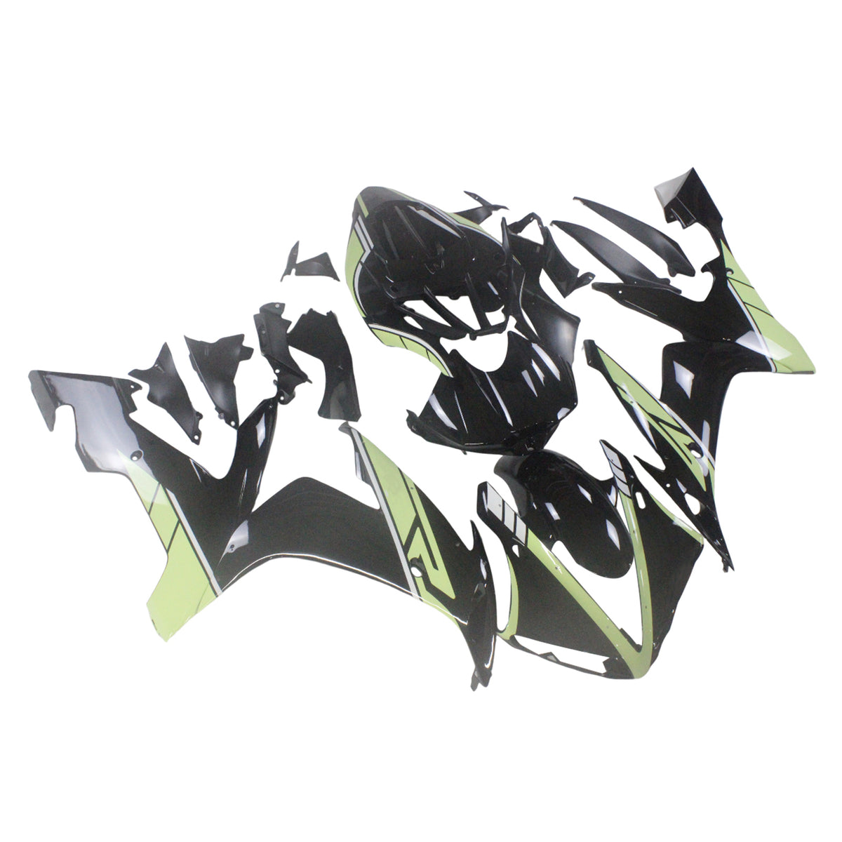 Amotopart 2004-2006 Yamaha YZF-R1 White Black Gray Green Fairing Kit
