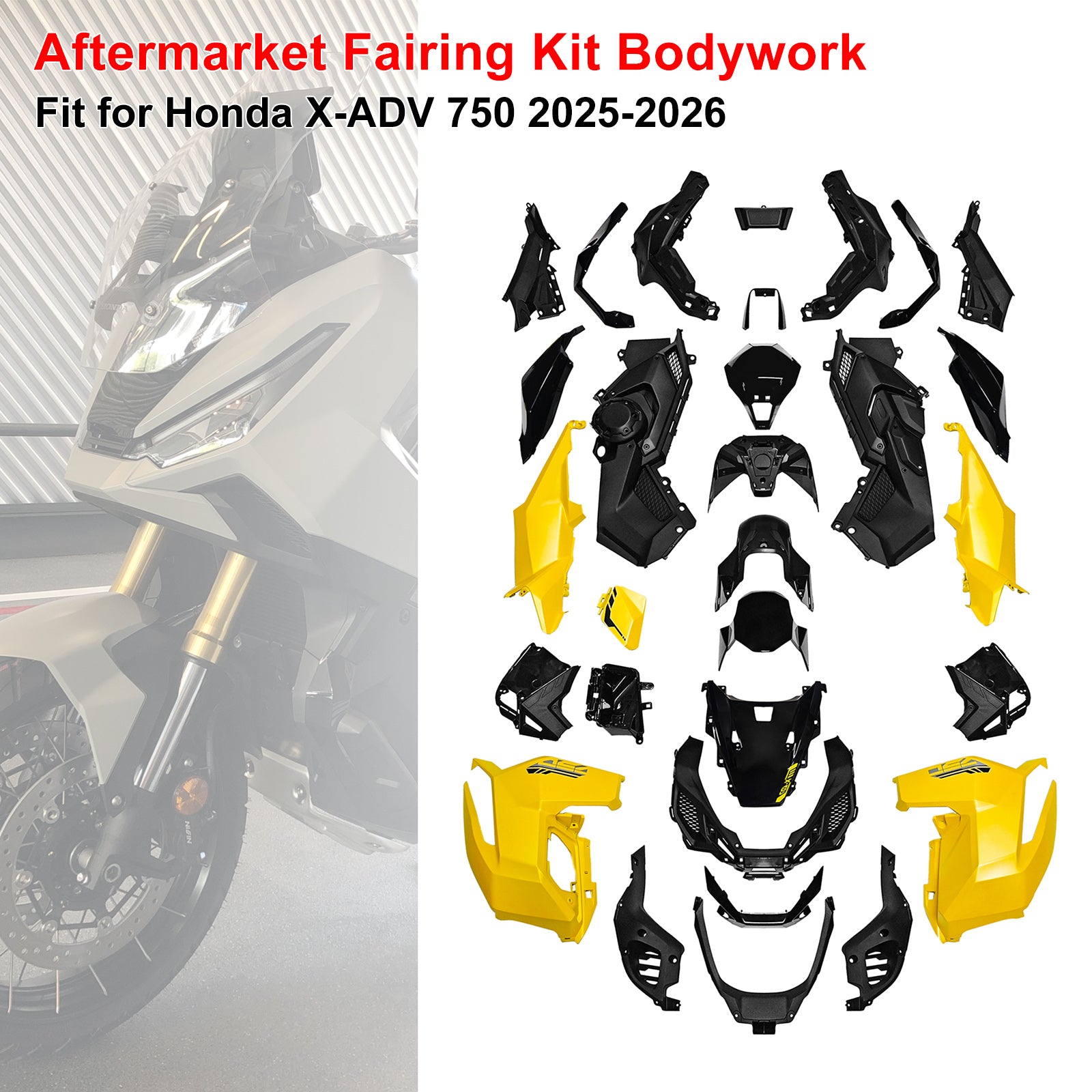Amotopart 2025-2026 Honda X-ADV 750 Collection de kits de carénage