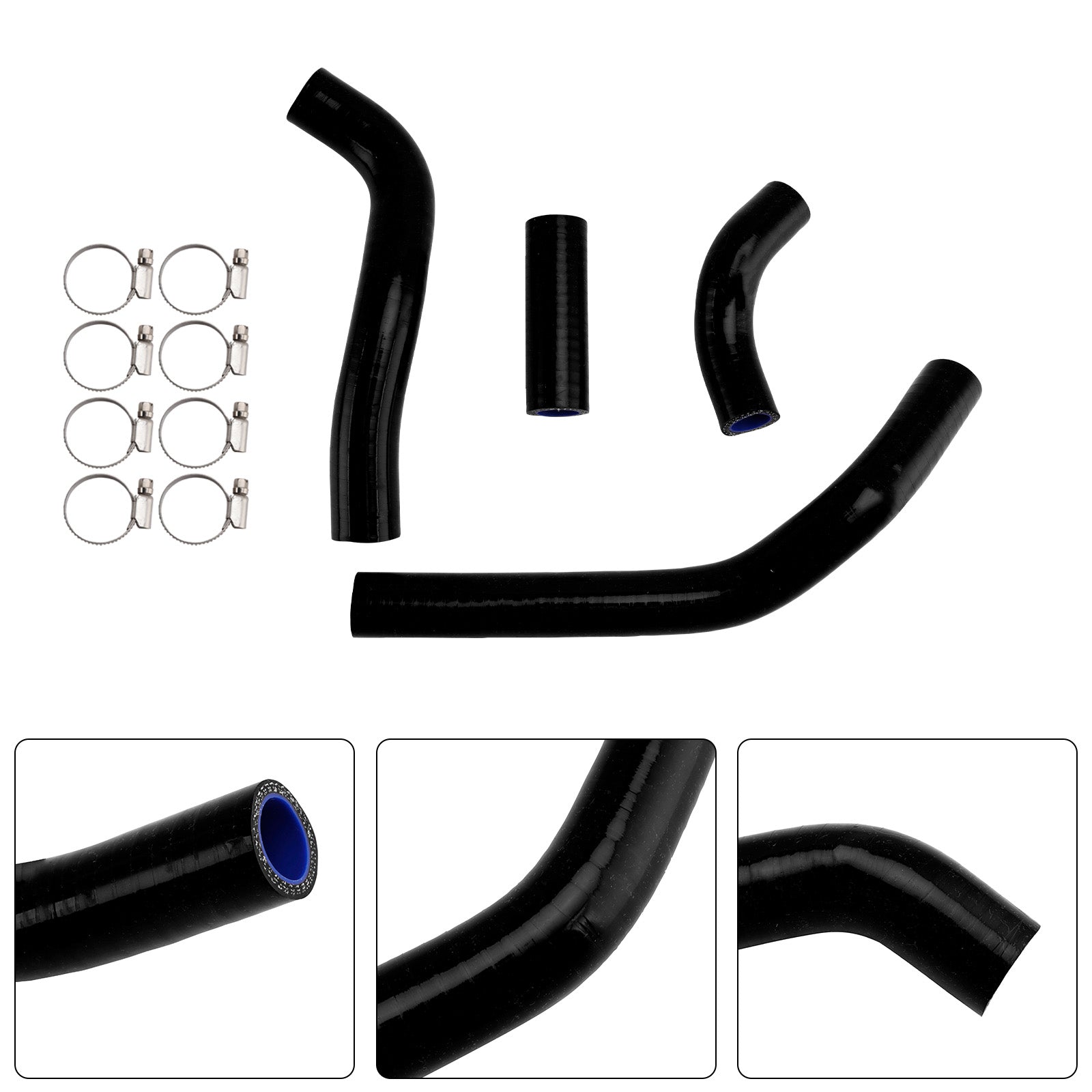 Honda CRF450R RX RWE 21-25 Silicone Radiator coolant Hose kit