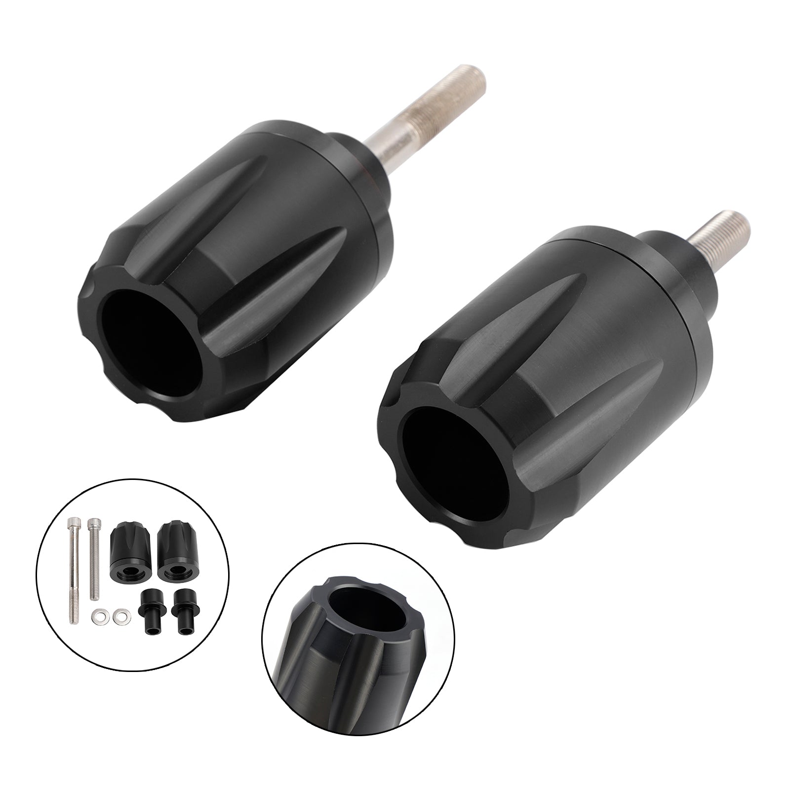 2019-2020 HONDA CB650R CB 650 CRASH BOBBIN SLider Slider Aluminium preto