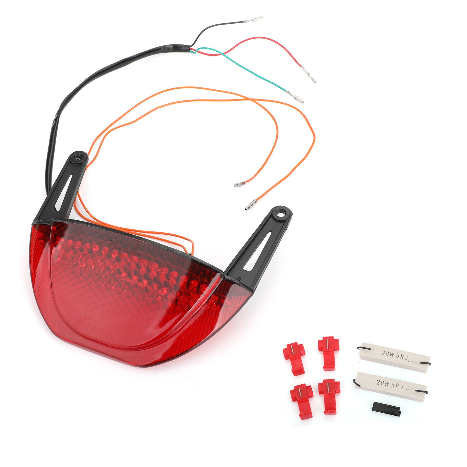 07-12 Honda CBR 600RR Motorcycle Rear Brake Turn Signals Taillight Red