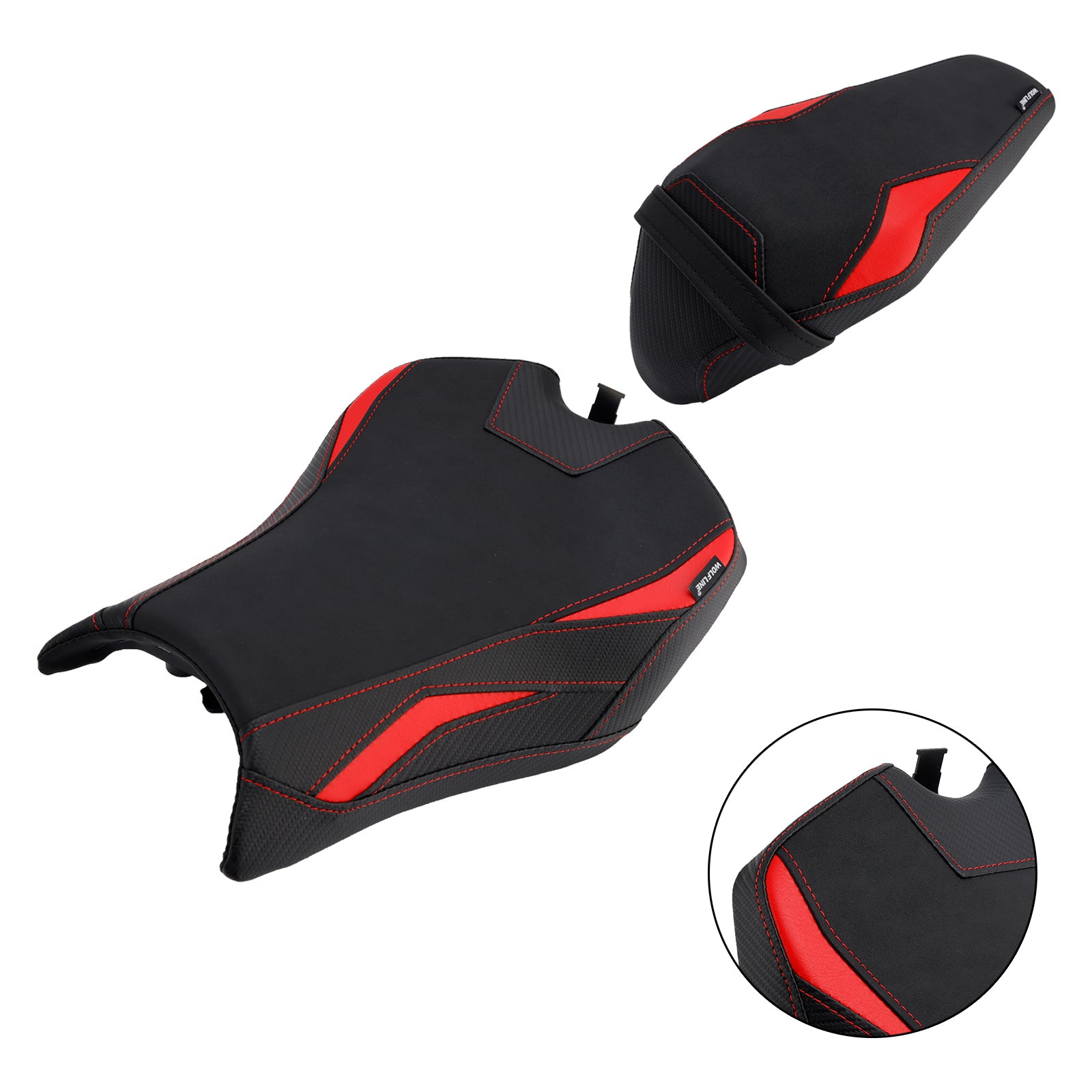 2025 Kawasaki Z900 Zr900-F Front&Rear Raider Passenger Cushion Kit Red1