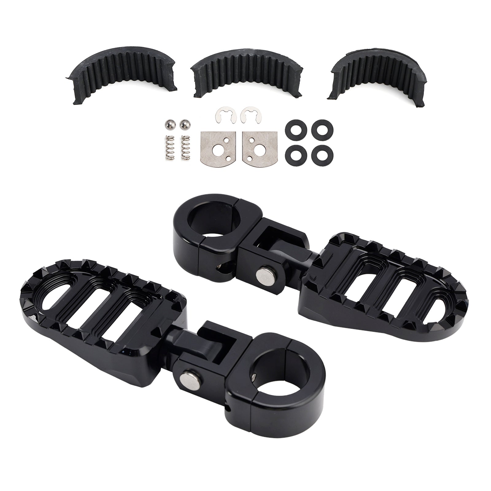 Pegs de pé da frente universais adequados para motocicleta com barras de 1,25 polegadas