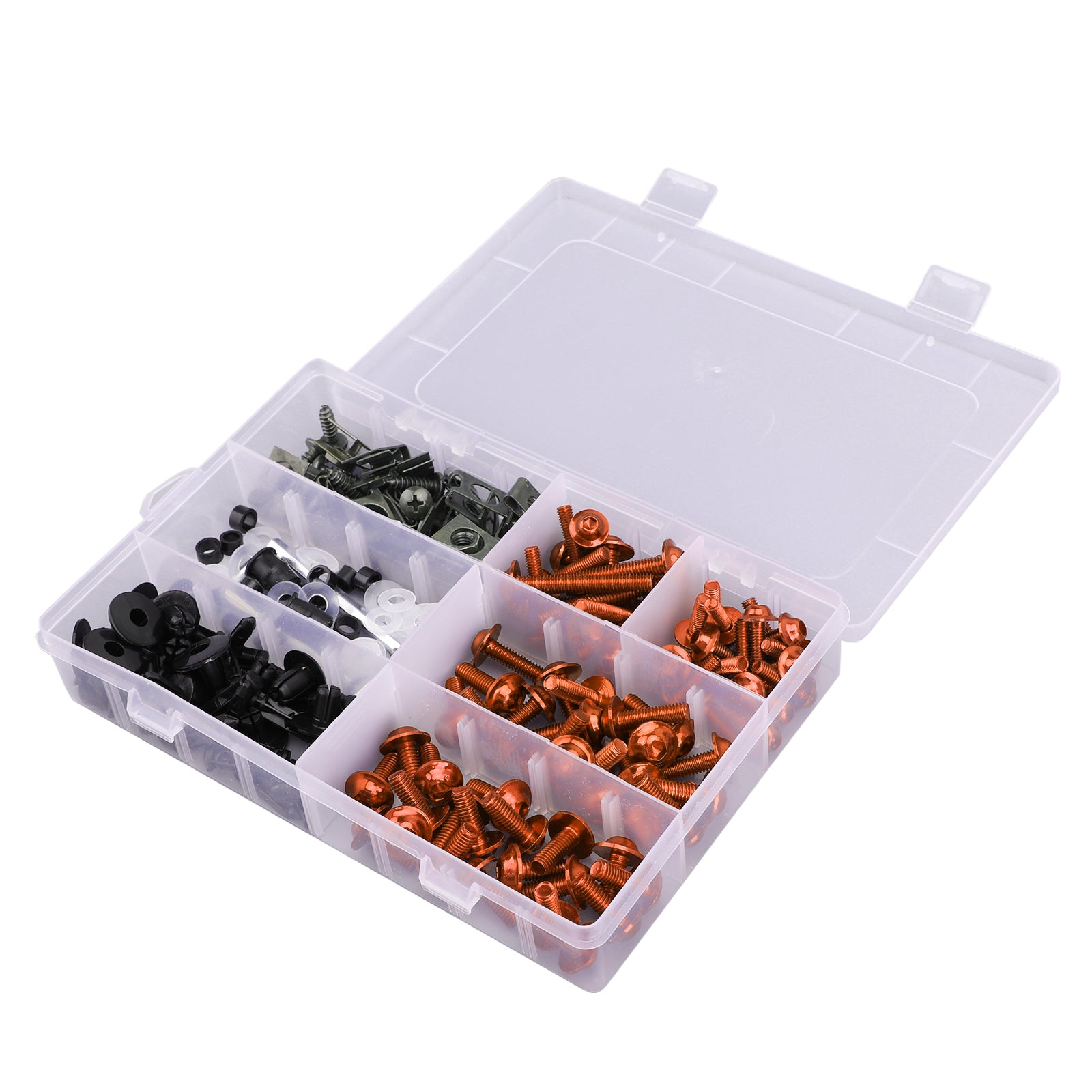 Yamaha Ducati Honda Kawasaki Orange Fairing Bolts Screws Kit