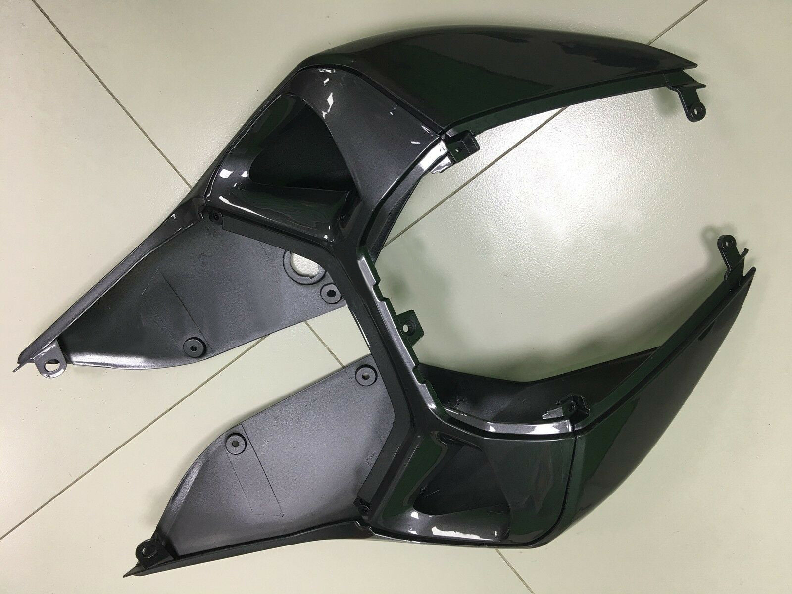 Amotopart 2012-2015 Ducati 899 Glossy Black Gray Fairing Kit