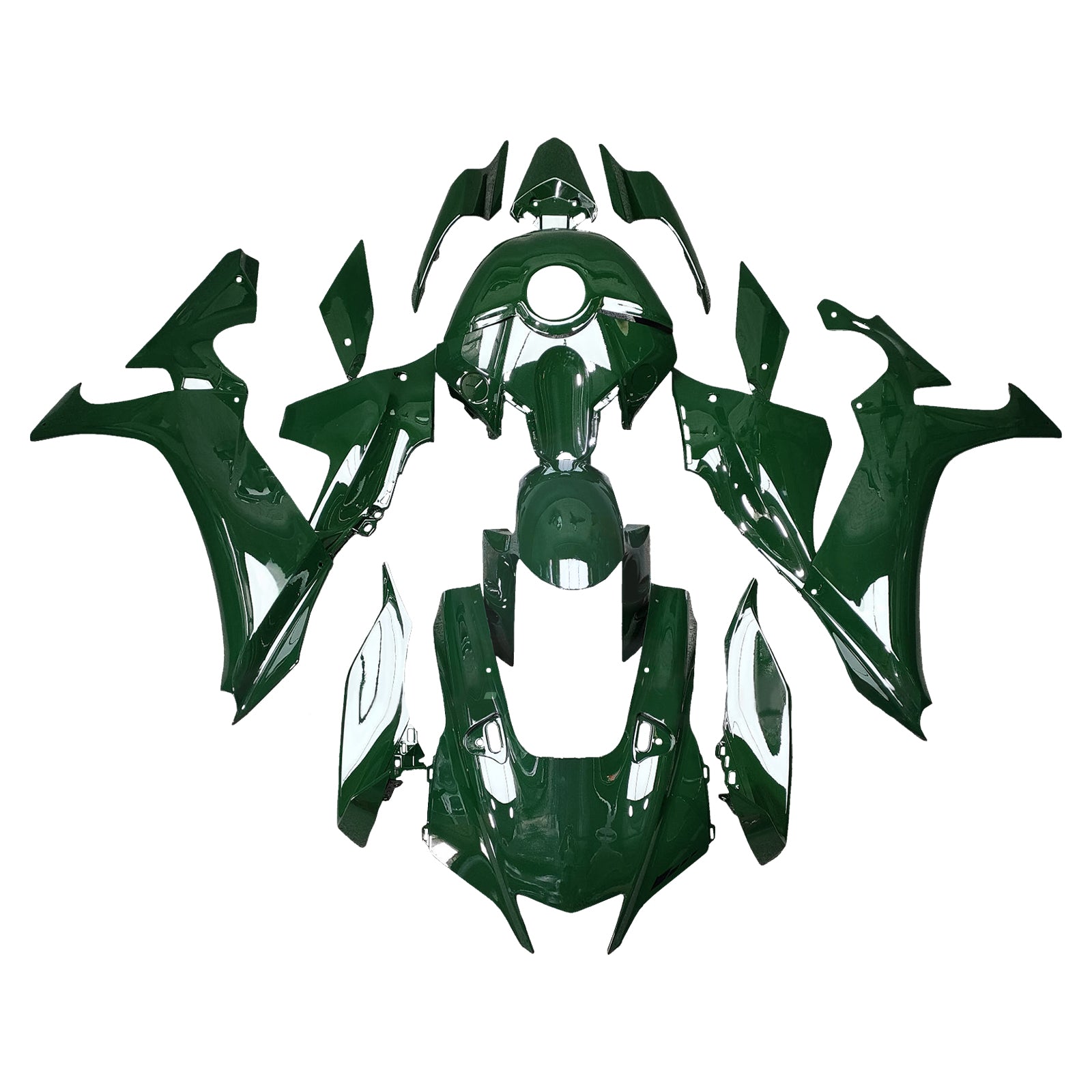 Amotopart 2020-2025 Yamaha YZF-R1 Dark Green Fairing Kit