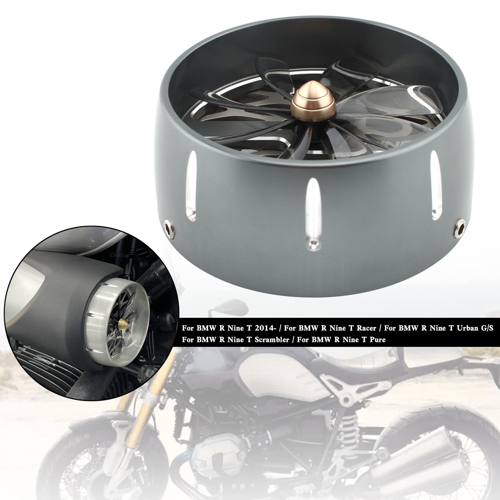 Cubierta de entrada de aire cubre filtro para BMW R Ninet Ninet R9T