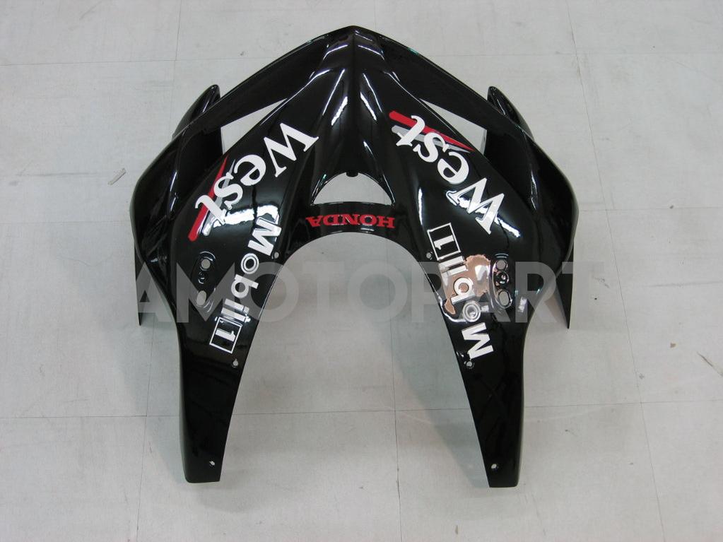 Amotopart 2005-2006 Honda CBR600RR Black & White Style 1 Fairing Kit