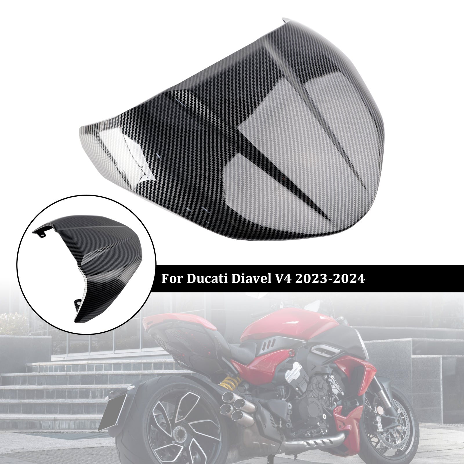 2023-2024 Ducati DiAvel V4 svans baksäte täckning fairing cowl