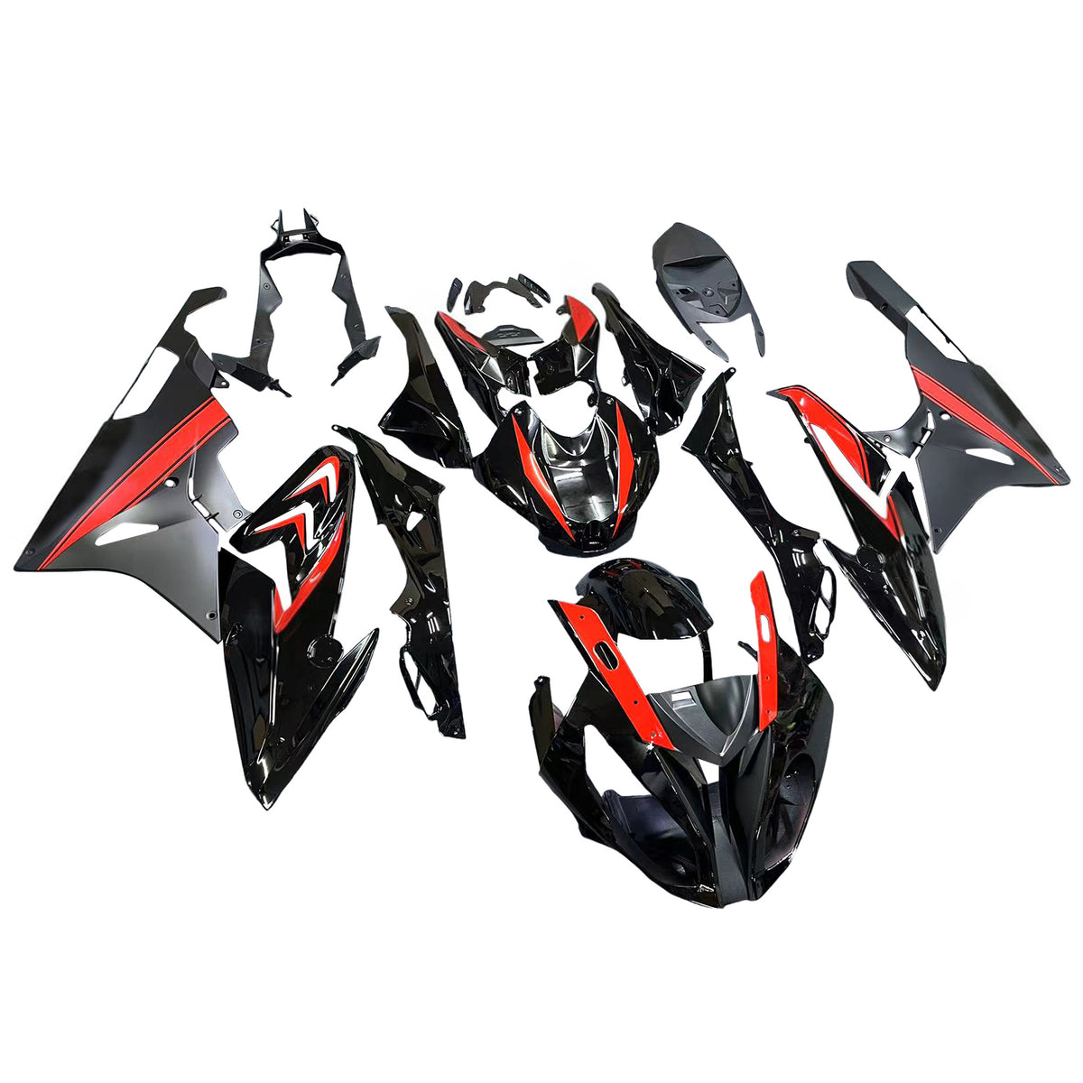 Amotopart 2015-2016 BMW S1000RR Black Orange Fairing Kit