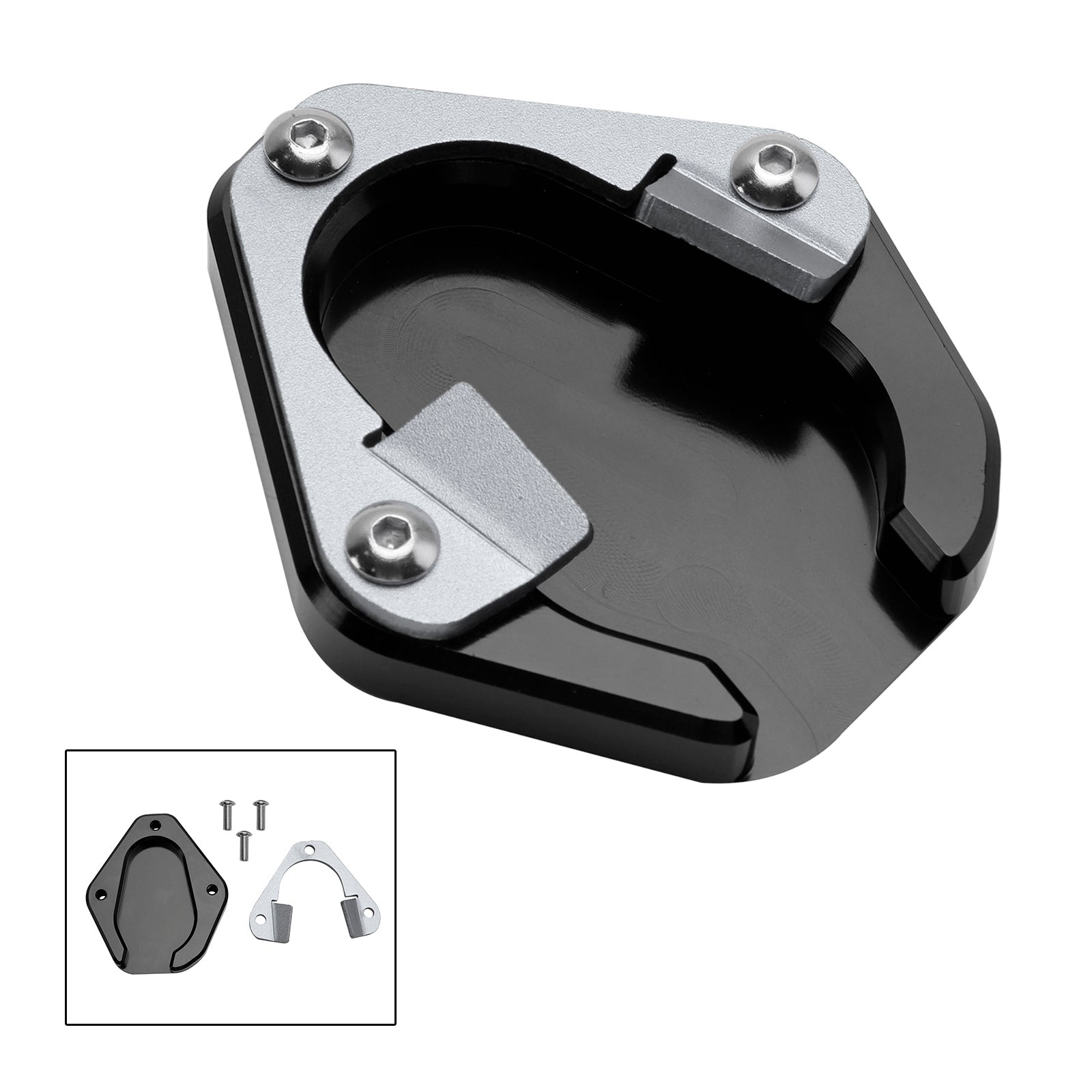 Tiger 850 Sport 2021+ kickstand Engeler Plate Pad
