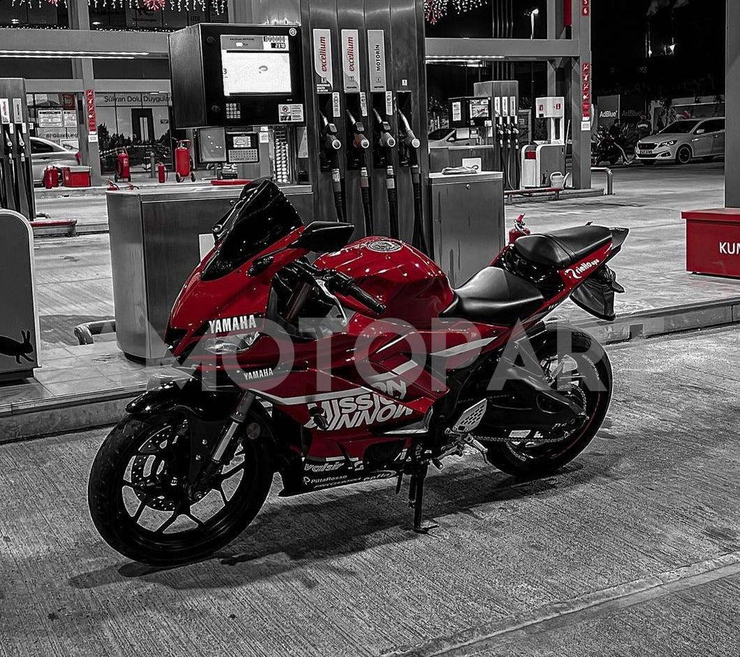 Amotopart 2019-2021 Yamaha YZF R3 R25 Red Fairing Kit