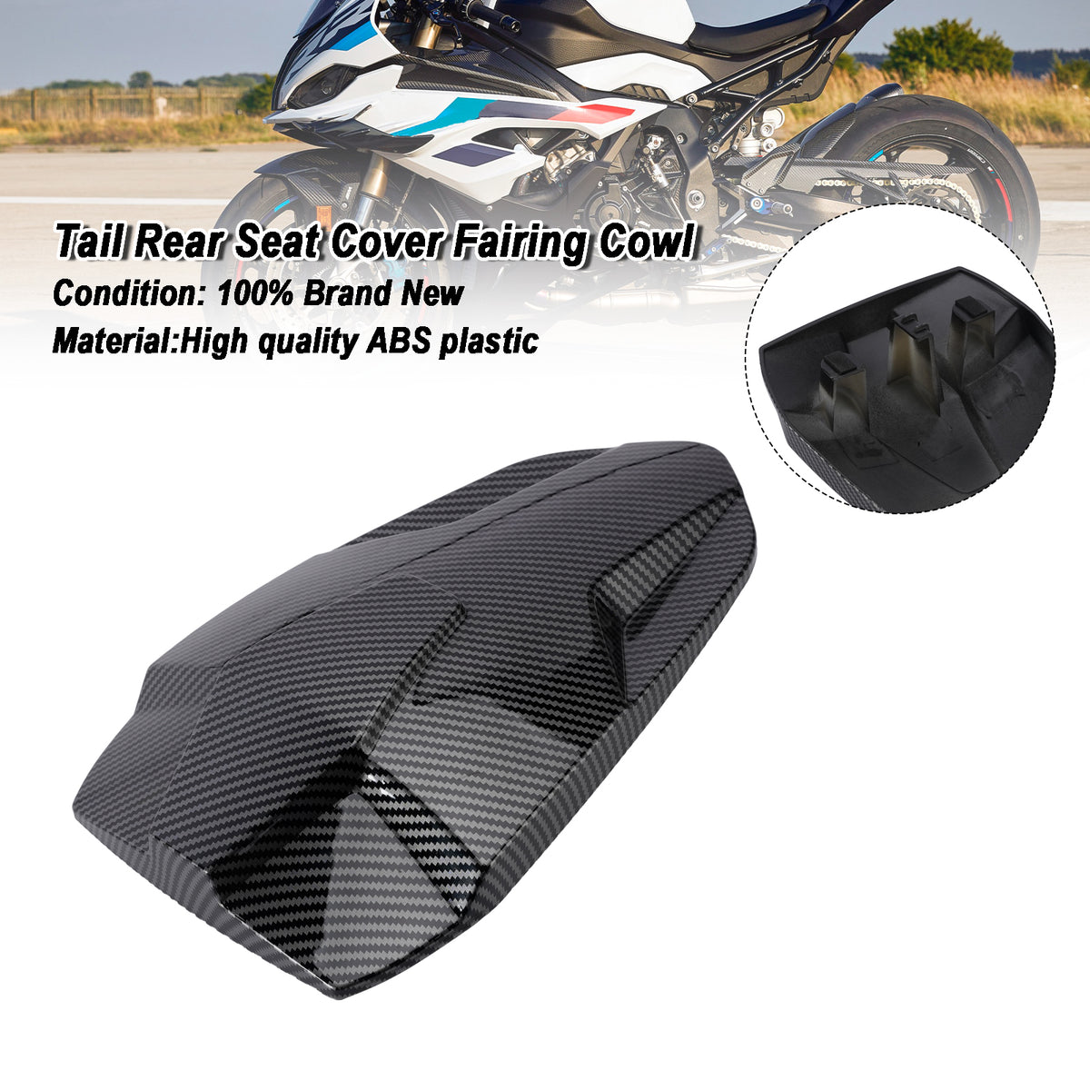 2023-2026 BMW S1000RR Rear Seat Cover Passenger Fairing Cowl