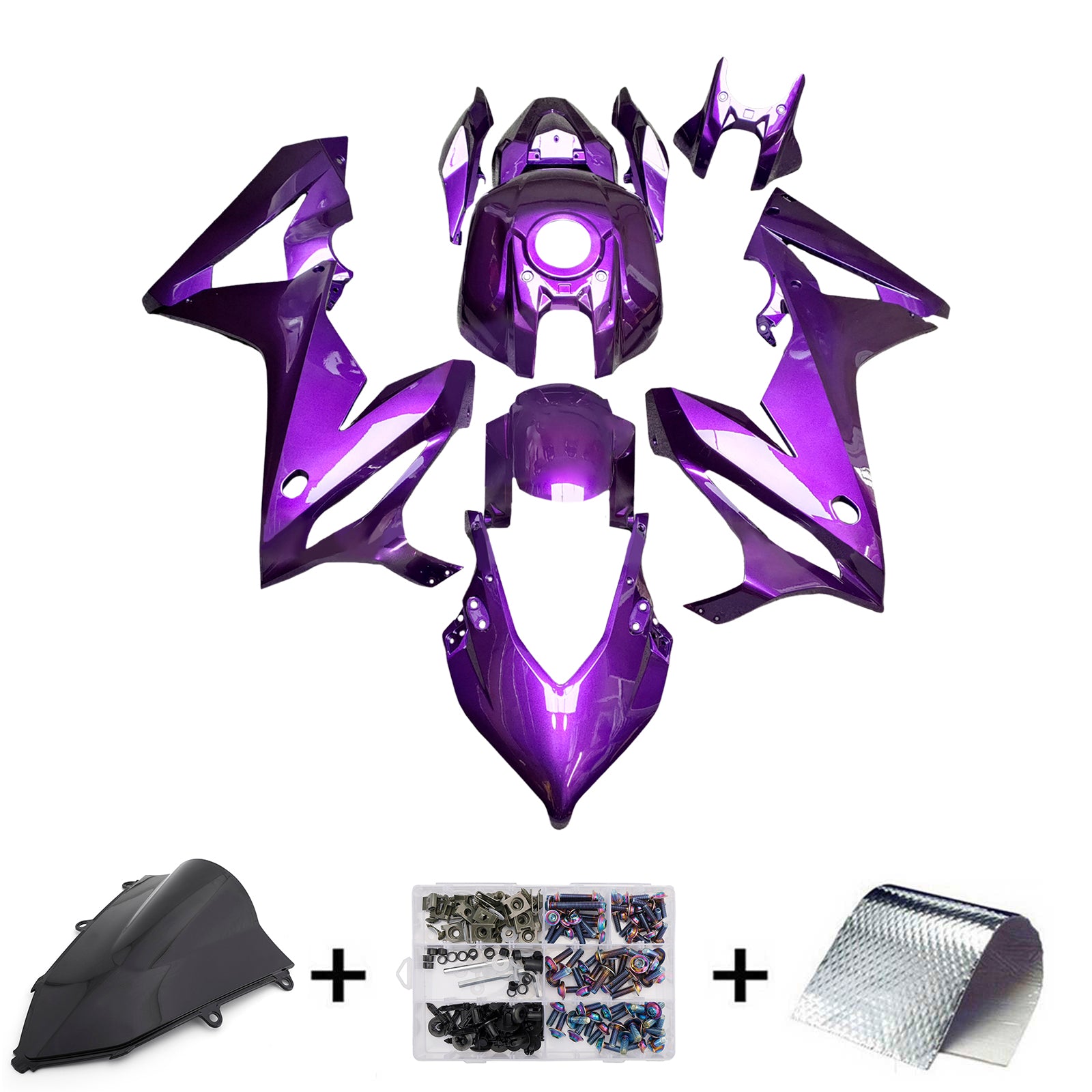 Amotopart 2019-2020 Honda CBR650R Purple Fairing Kit