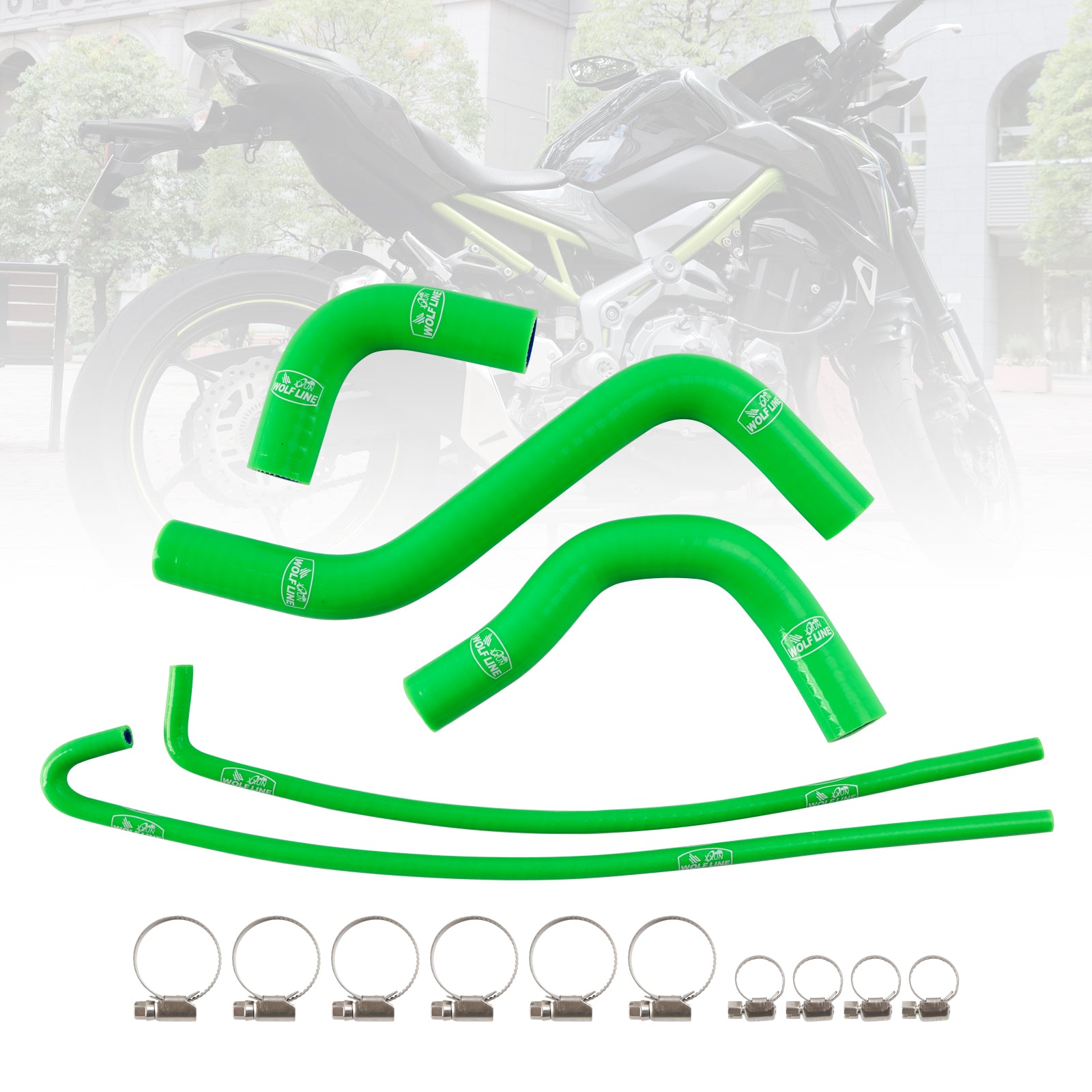 17-24 Kawasaki Z900 & 17-25 Z900RS Silicone Radiator coolant Hose kit