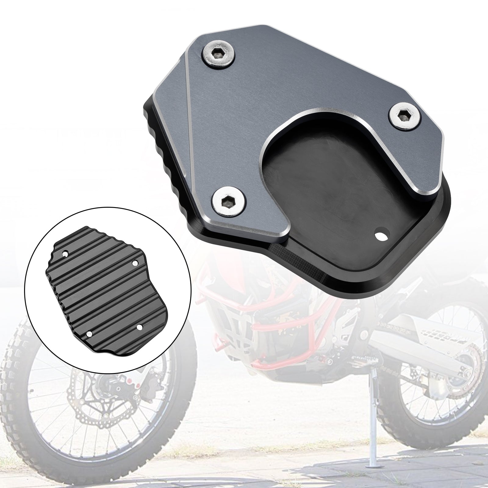 Kickstand Forstørrende platepute Fit for Honda CRF250L 2017-2020