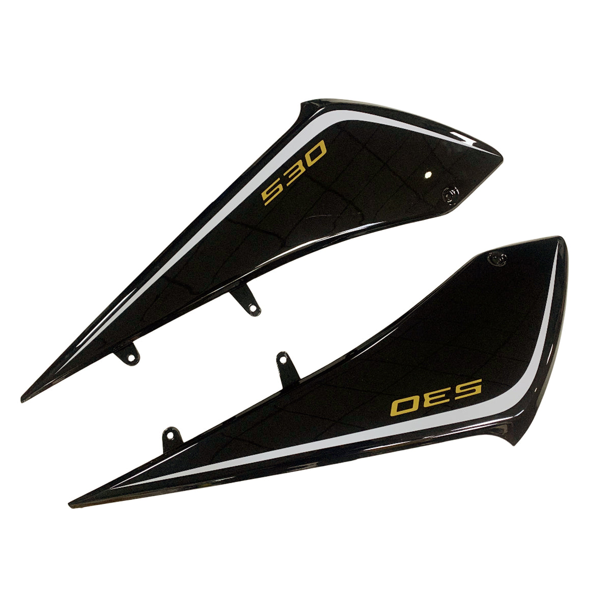 Amotopart 2017-2018 Yamaha TMAX530 Black White Gold Gray Fairing Kit