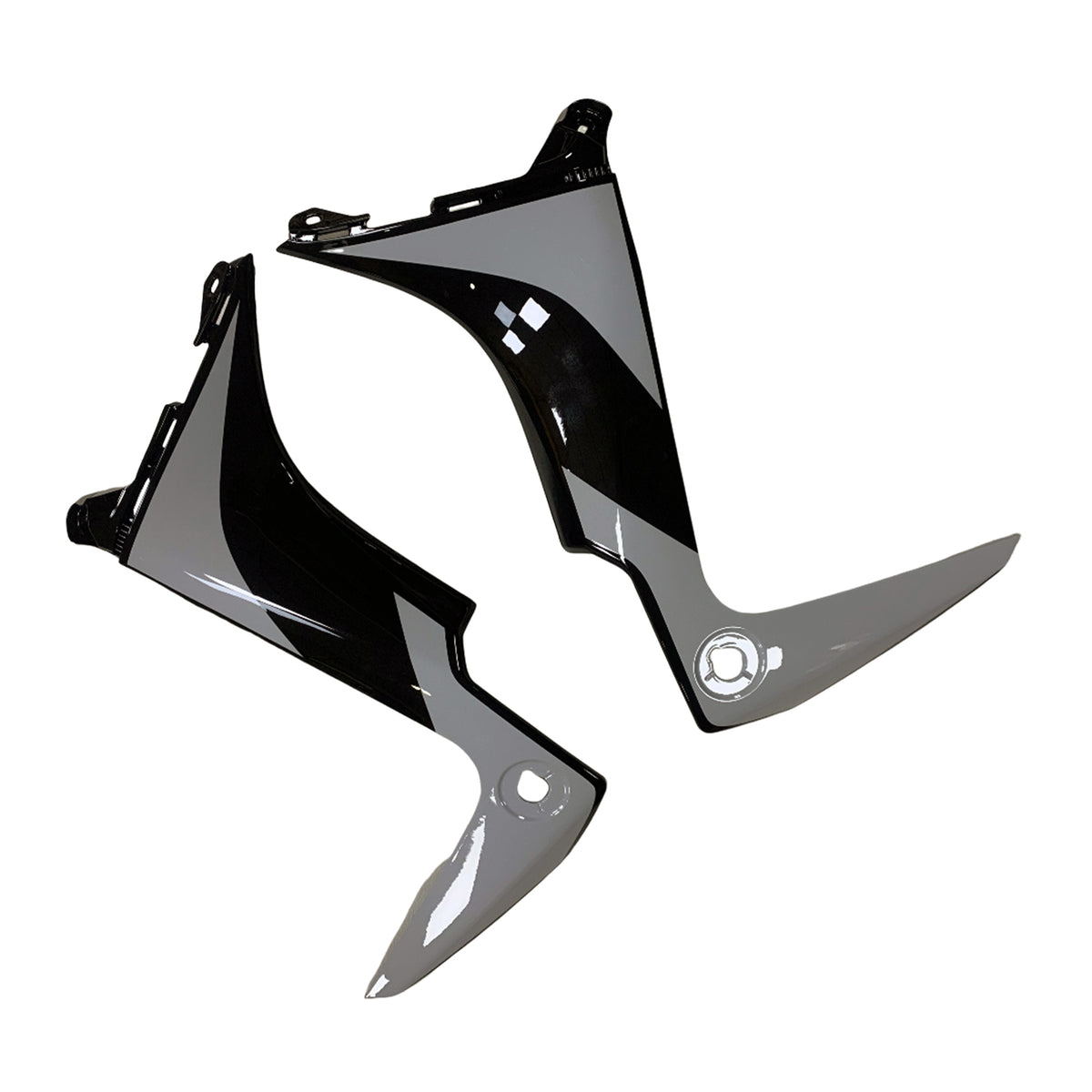Amotopart 2017-2018 Yamaha TMAX530 Black White Gold Gray Fairing Kit