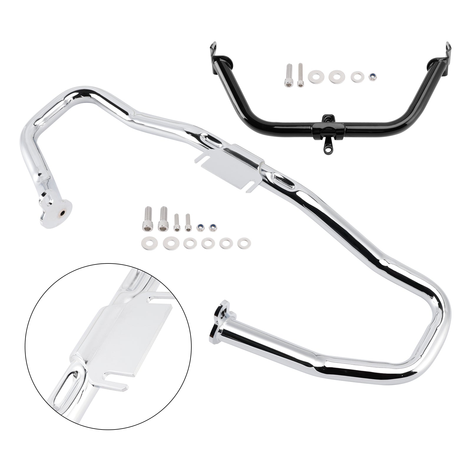 2014-2022 Harley Road Glide Motor Guard Frame Anti-Crash-Stoßfängerschutzchrom