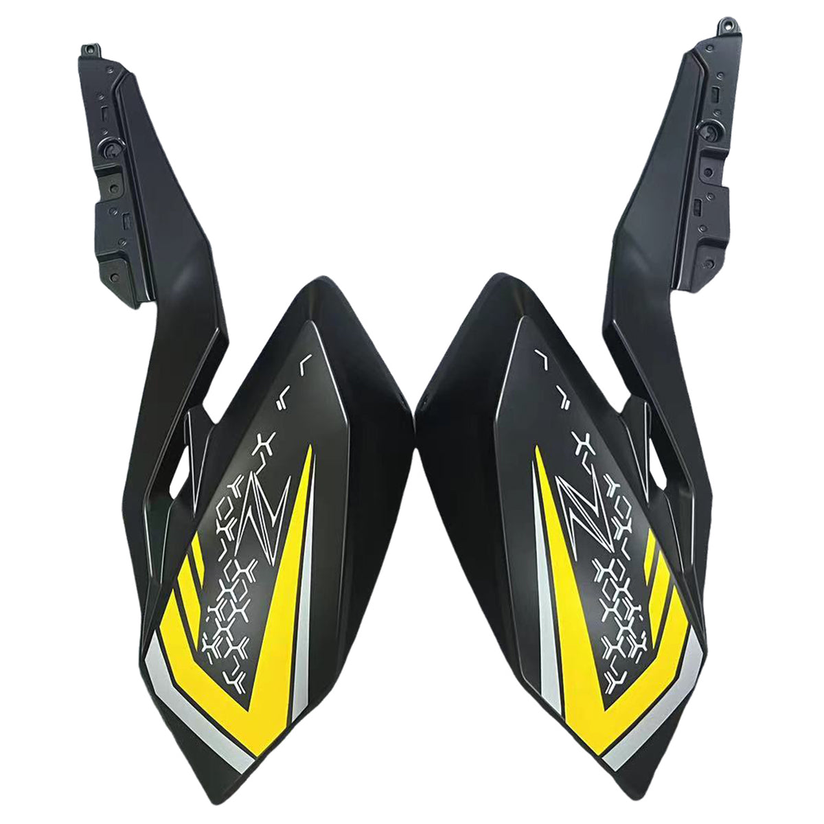 Amotopart 2018-2024 Kawasaki Z400 Kit de carenado amarillo negro