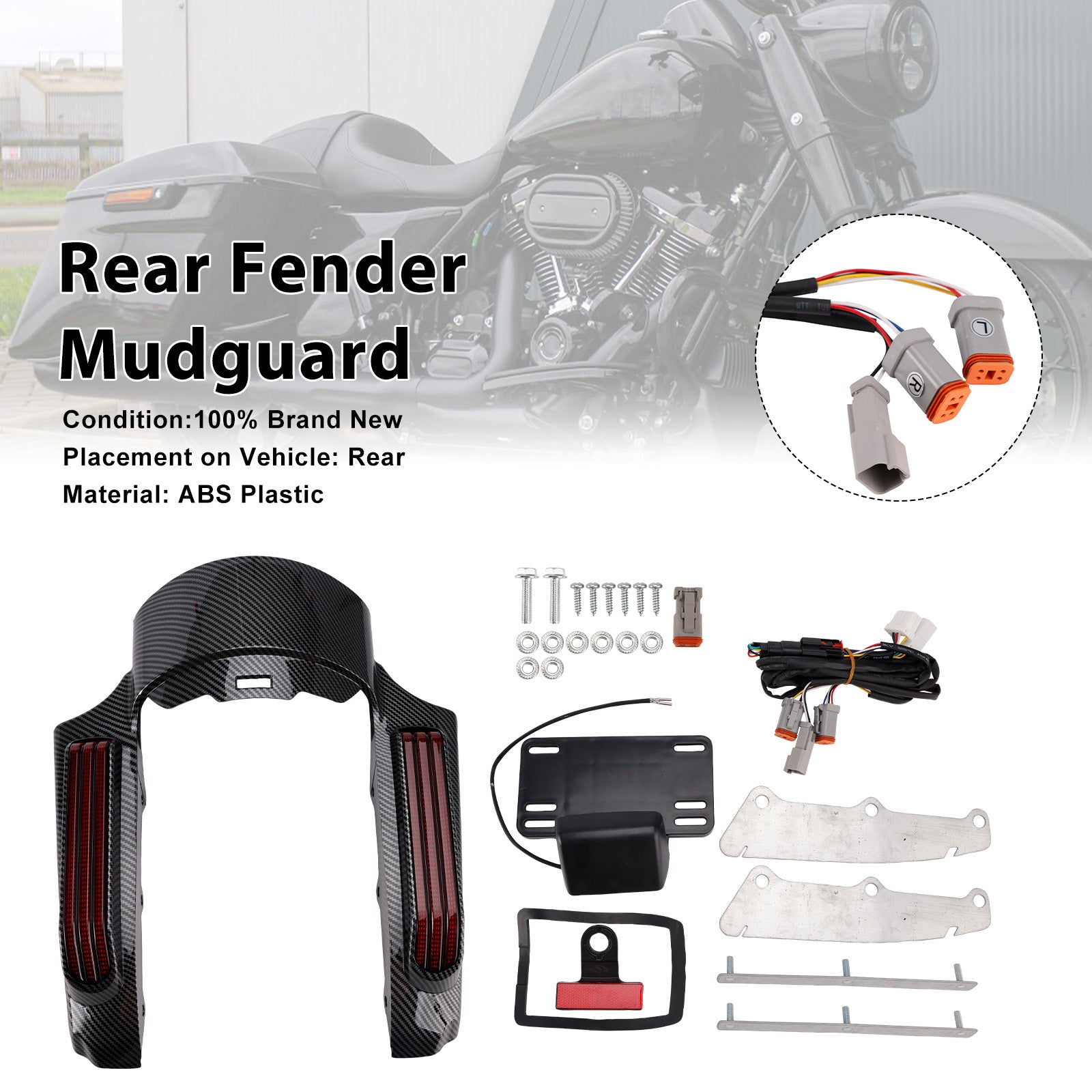 2014 Touring Road King FLHR Street Glide LED-Heckfenderleuchte