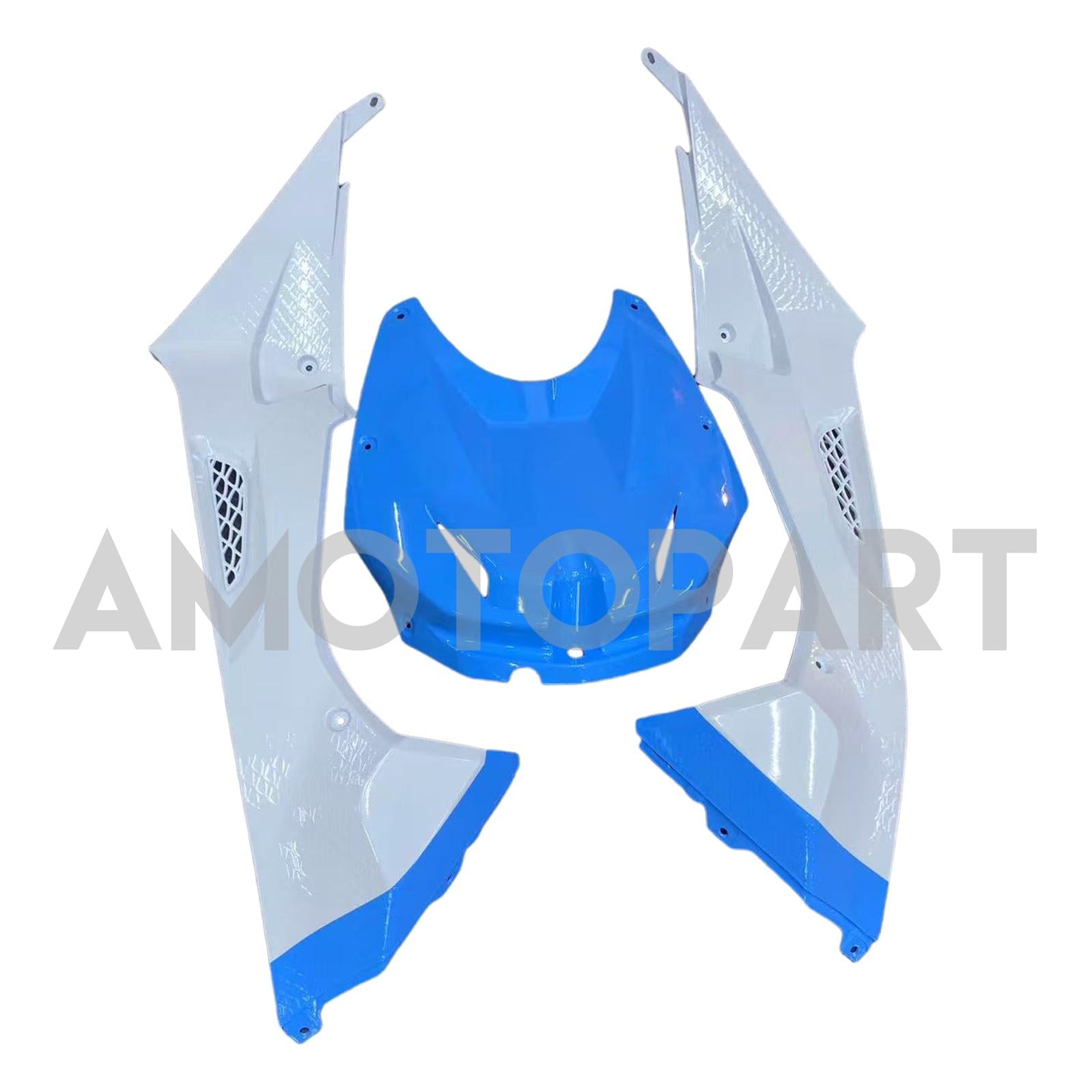 Amotopart 2009-2014 BMW S1000RR Kit de carénage jaune blanc bleu