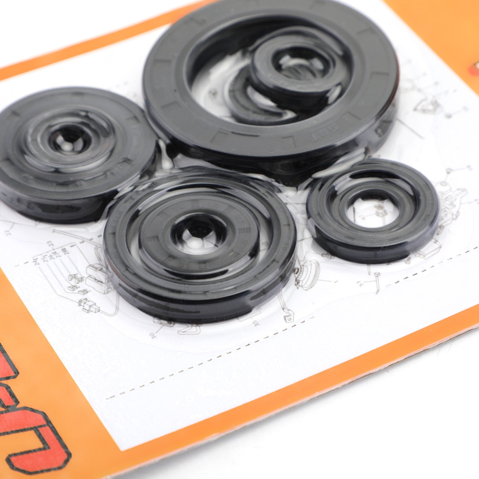 2002-2004 Honda CR250R CR250 CR 250 250R Engine Oil Seal Kit Set 9pcs Seals
