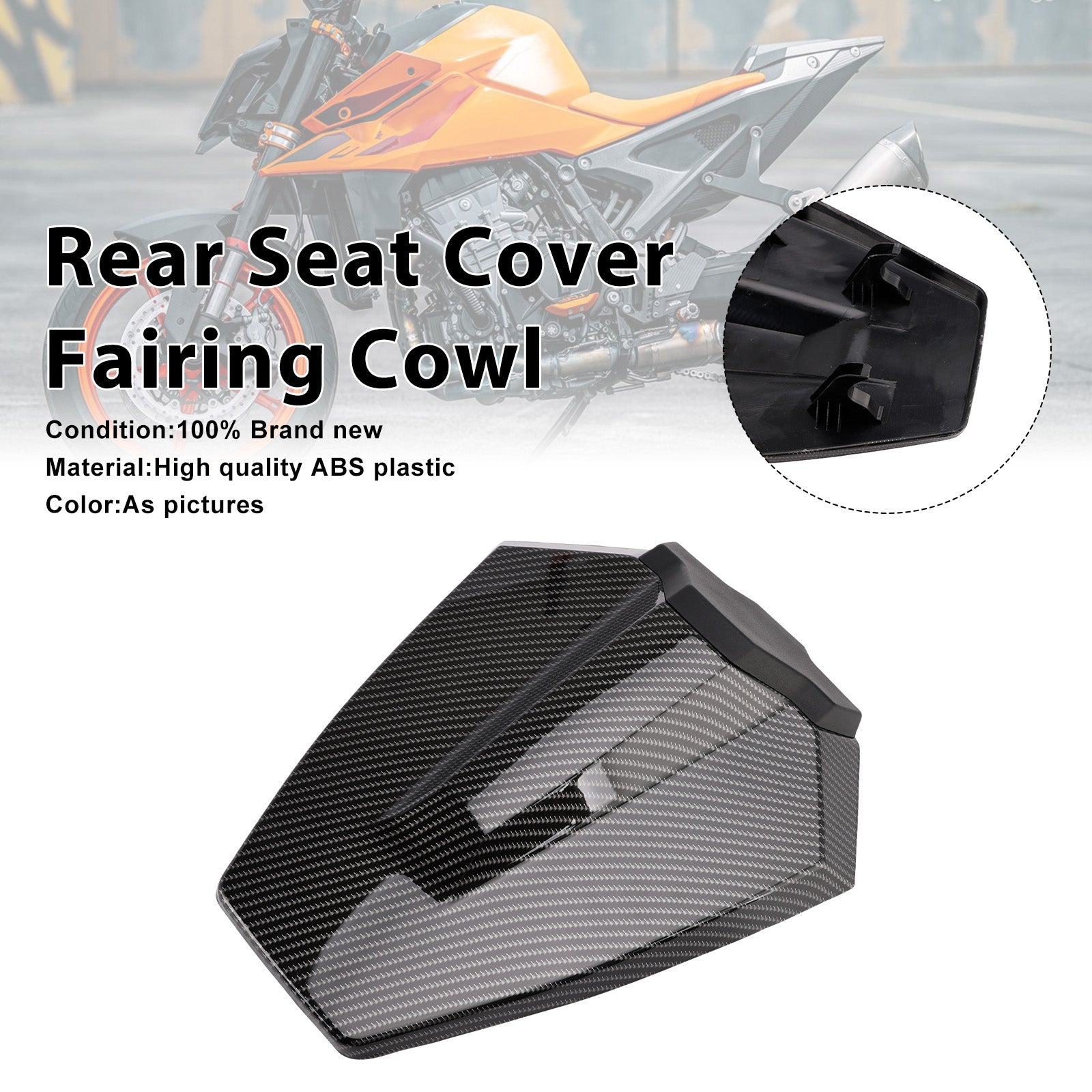 2024-2025 Duke 990 Rear Pillion Seat Cover Fairing Cowl