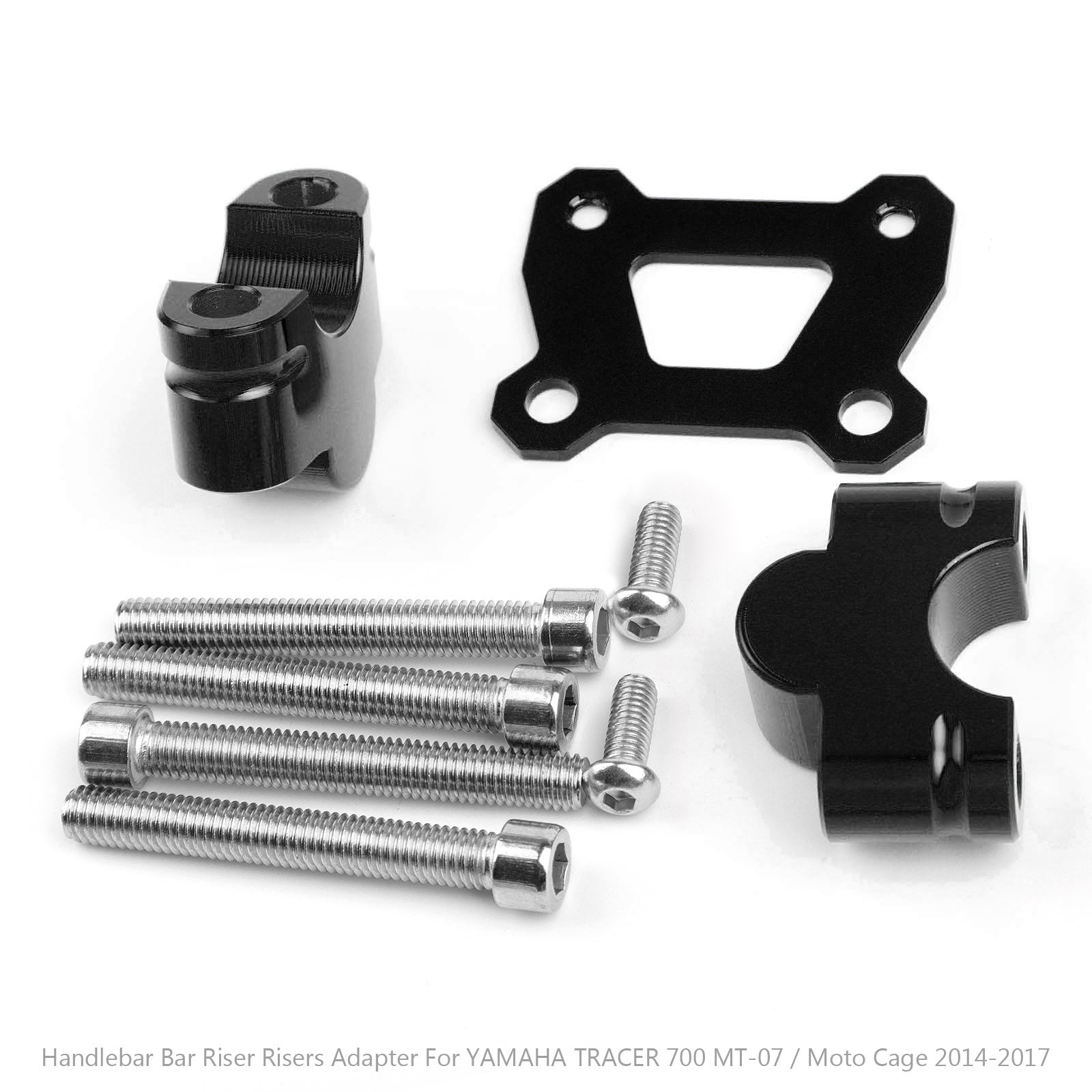 2014-2018 Yamaha Tracer 700 MT07 MOTO CAGE HUSHBAR RISERS 25mm RISER NERO